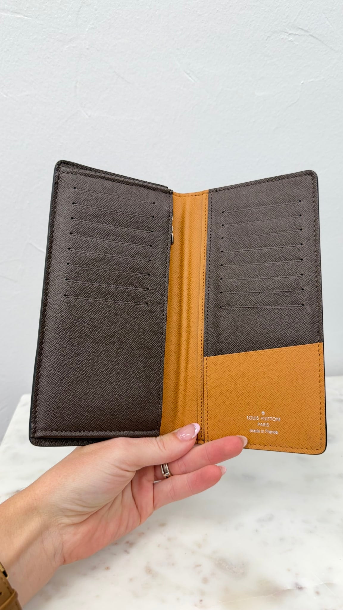 Louis Vuitton Blue Epi & Monogram Brazza Wallet
