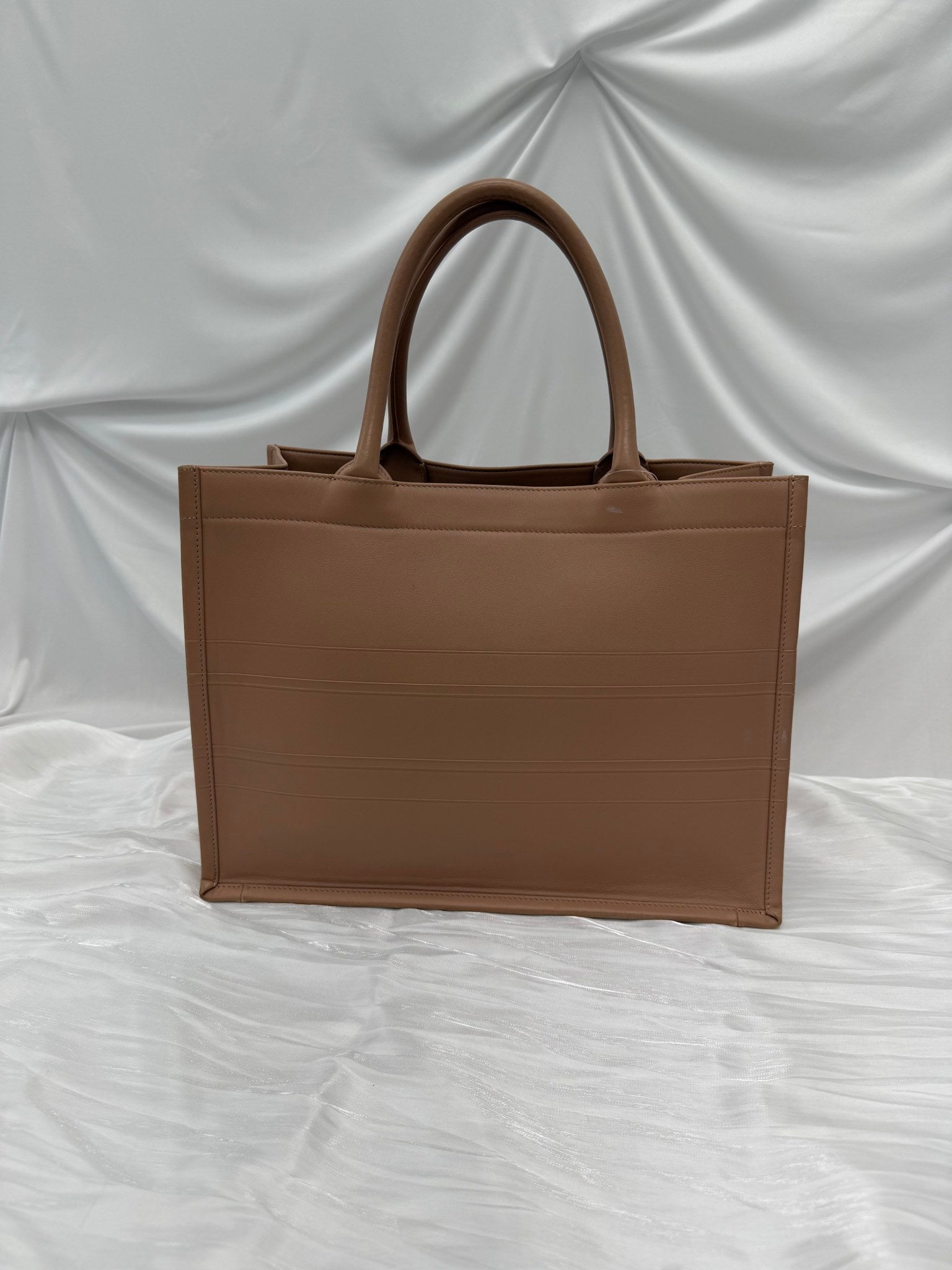 Christian Dior Nude Leather Medium Book Tote