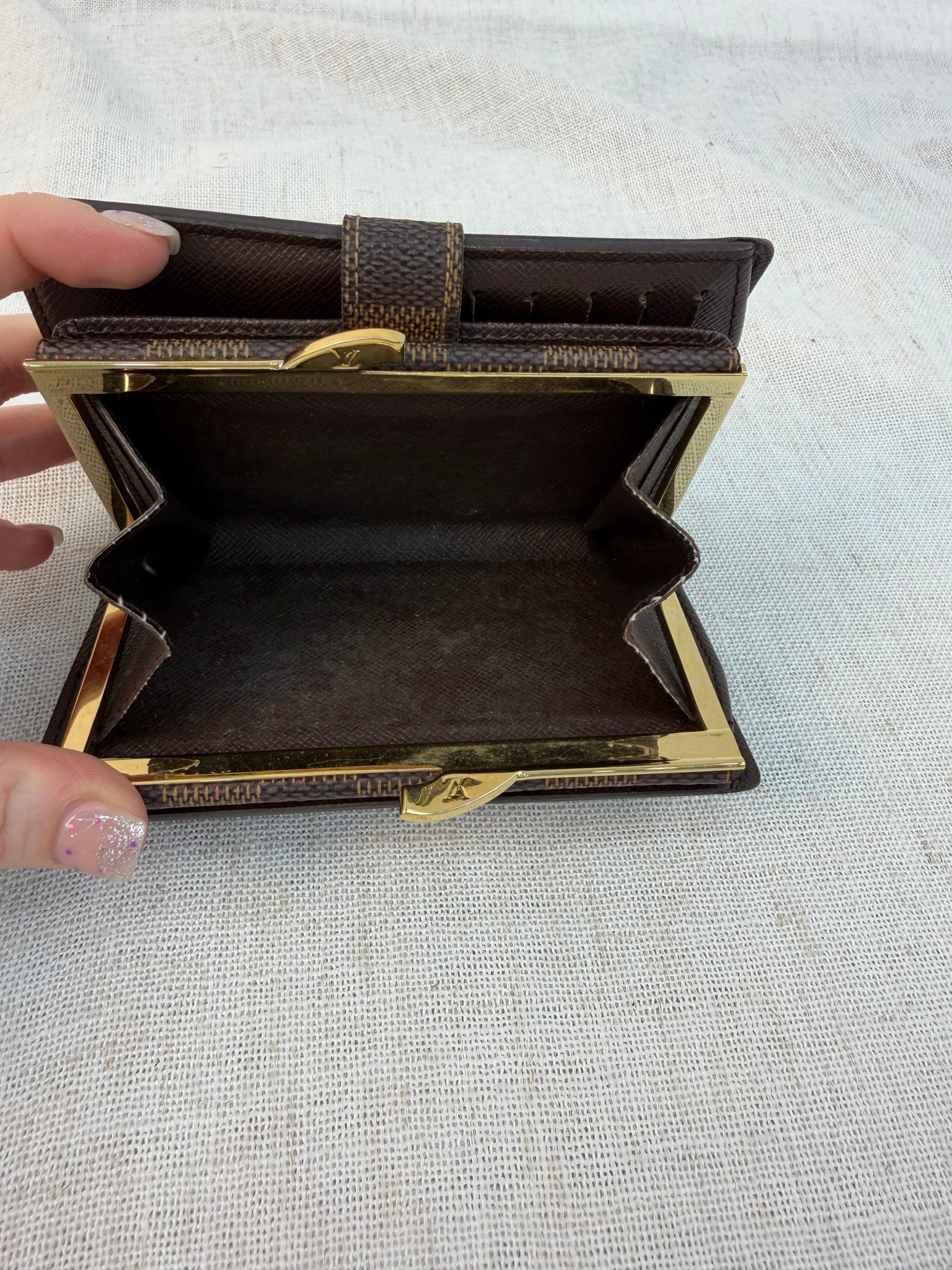 Louis Vuitton Damier Ebene French Wallet