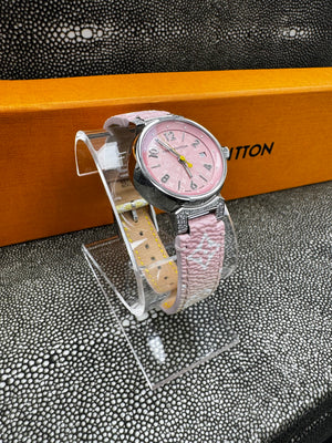 LIKE NEW - Louis Vuitton Monogram By The Pool Watch 28mm