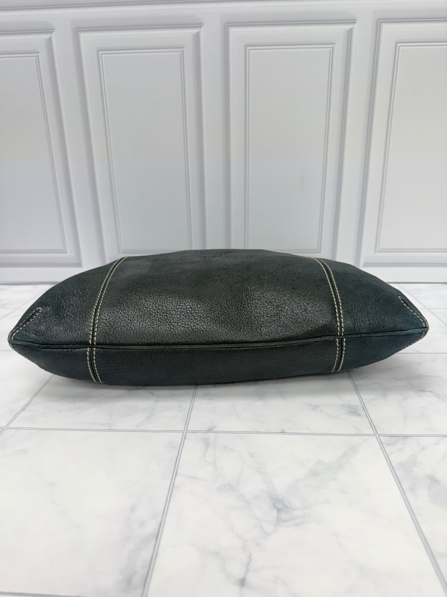 Bottega Veneta Black Leather Shoulder Bag