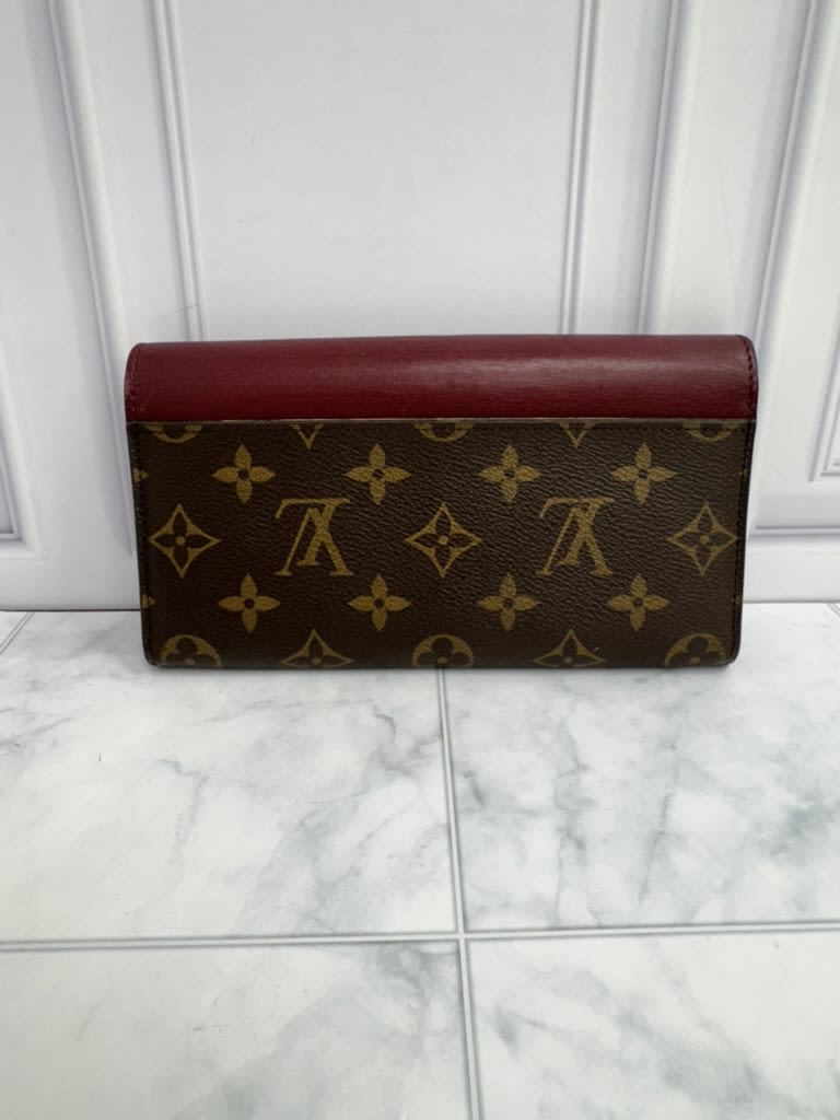 Louis Vuitton Monogram & Burgundy Portefeuille Venus Wallet