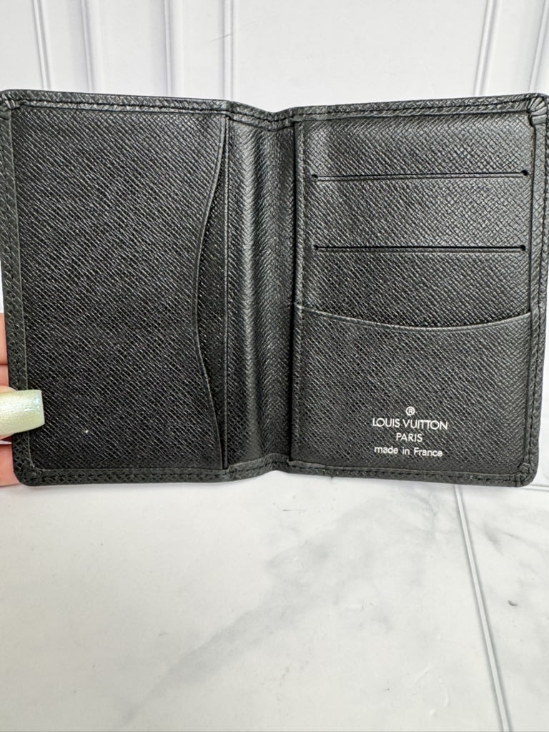Louis Vuitton Black Taiga Card Case