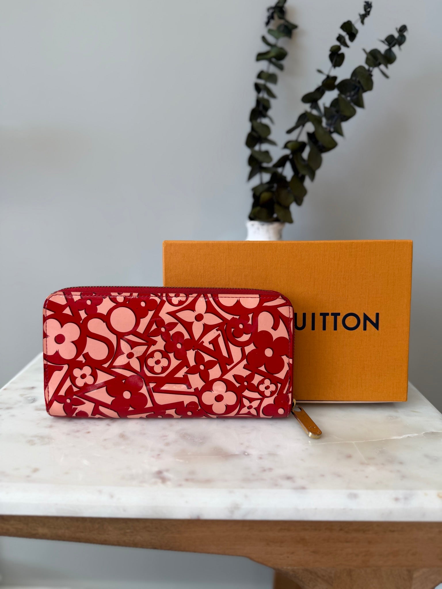 Louis Vuitton Sweet Monogram Patent Leather Zippy Wallet 