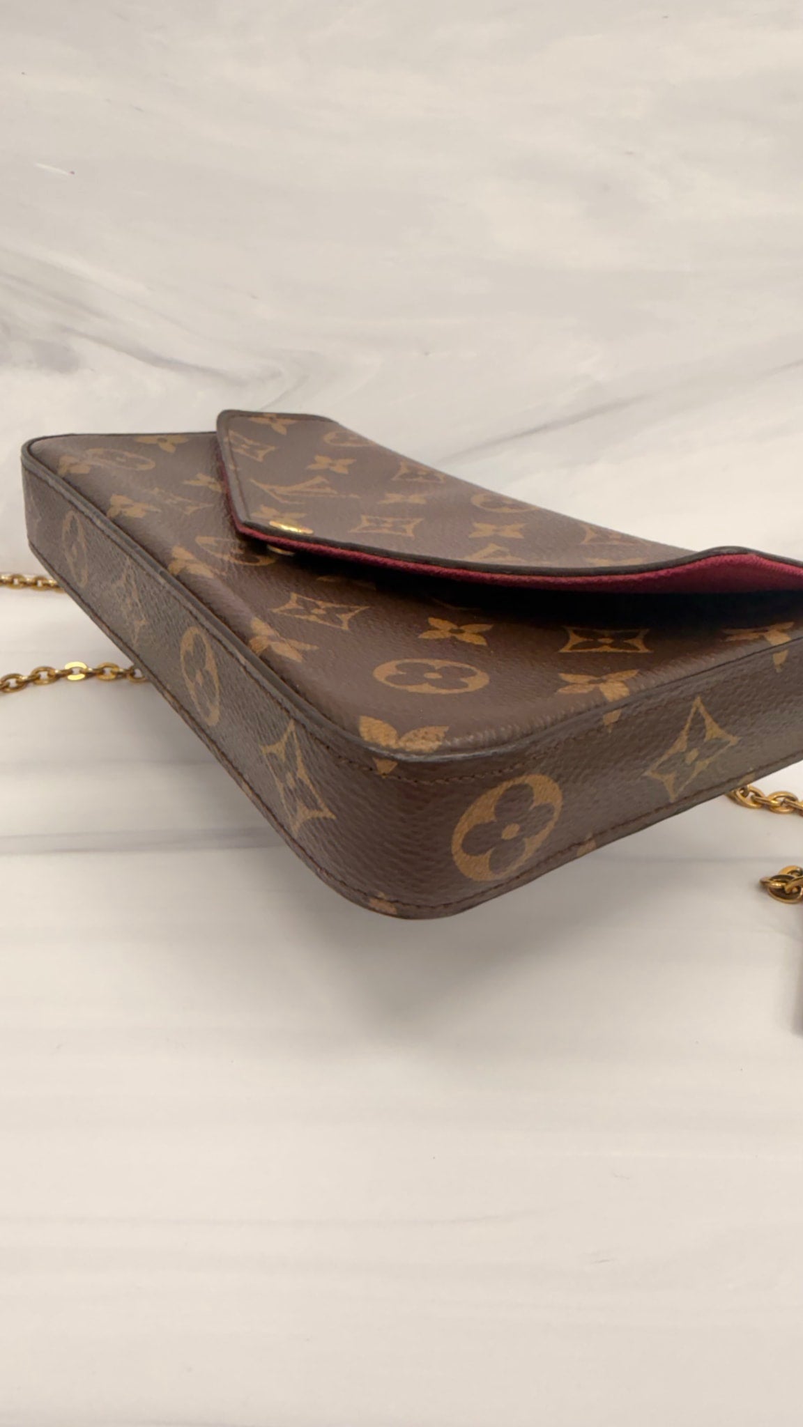 Louis Vuitton Monogram Fuchsia Pochette Felicie  