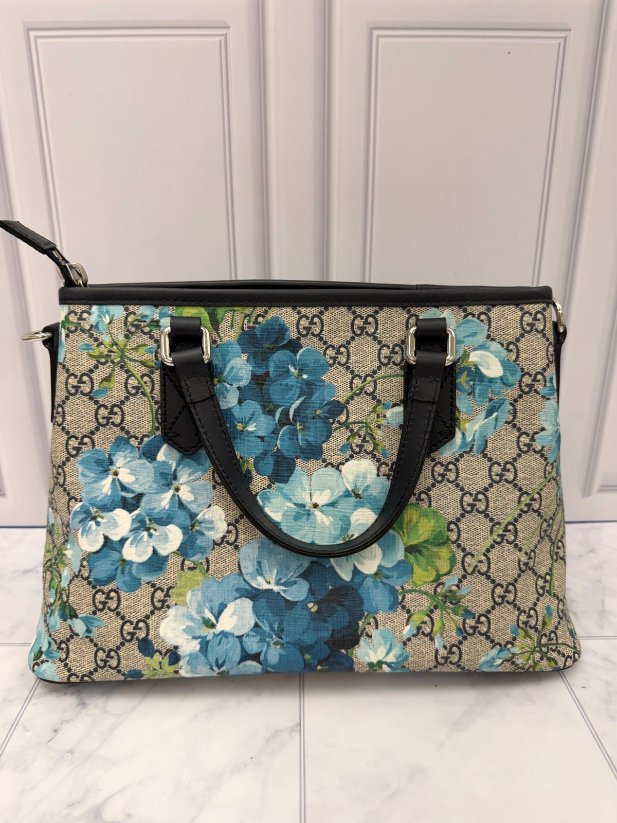 Gucci GG Supreme Blooms Small Tote Bag