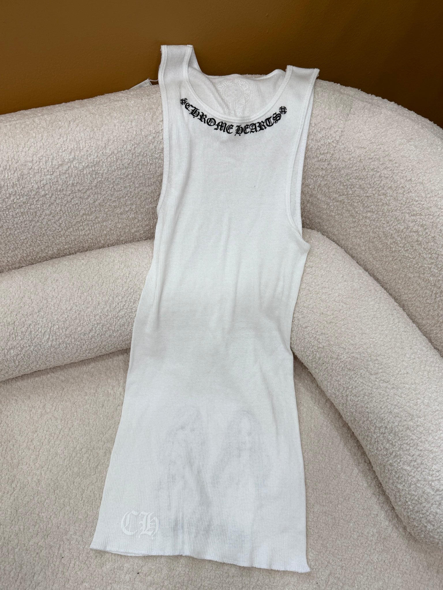BRAND NEW- Chrome Hearts White Tank Top 
