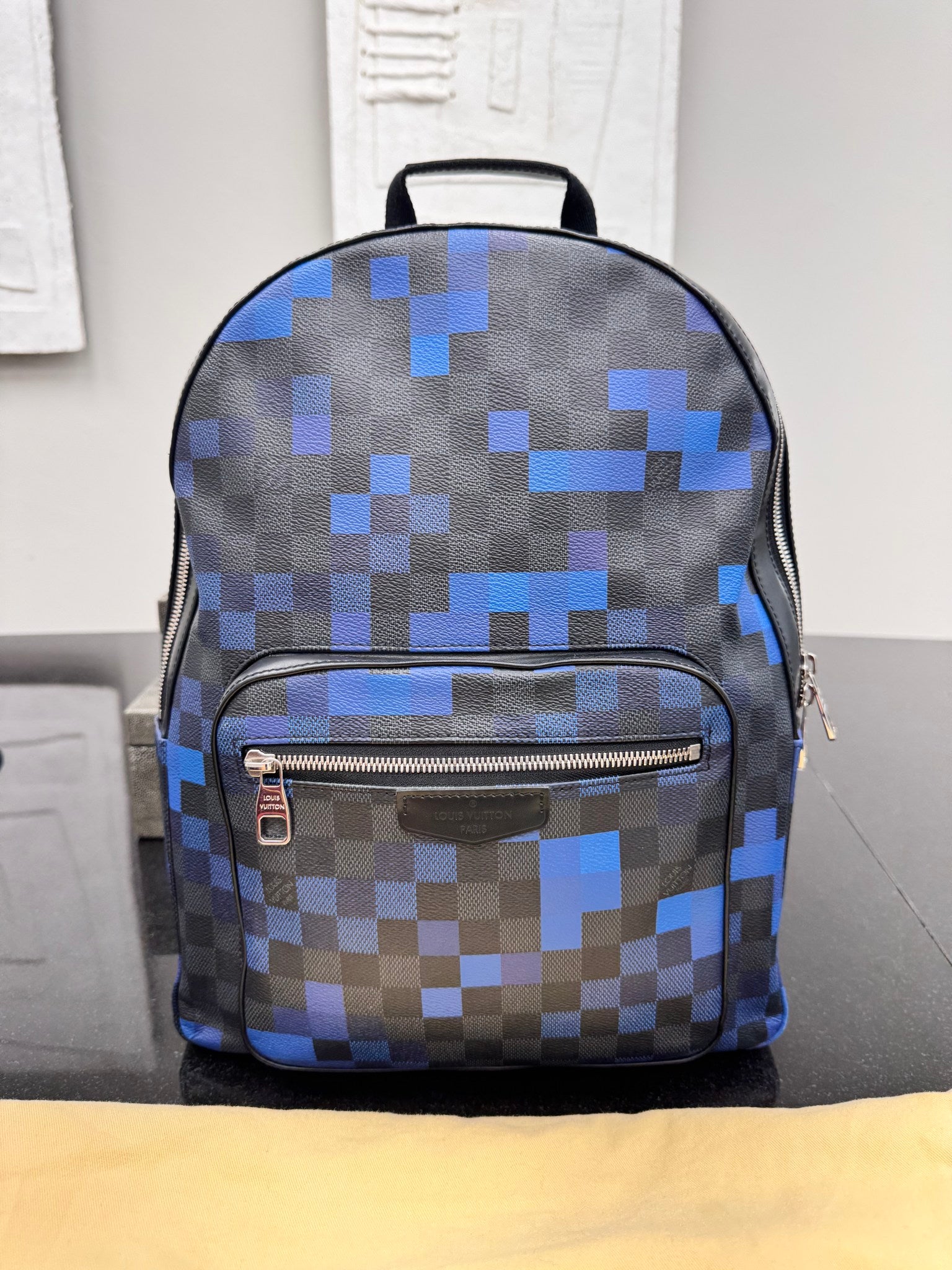 Louis Vuitton Damier Graphite Blue Pixel Josh Backpack