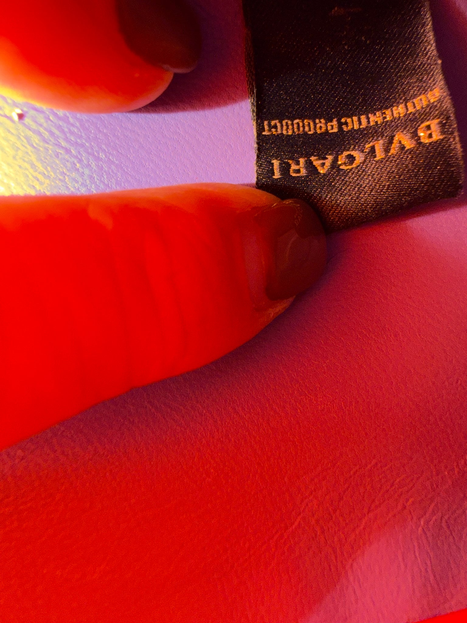 Bvlgari Orange Stingray Serpenti Bag