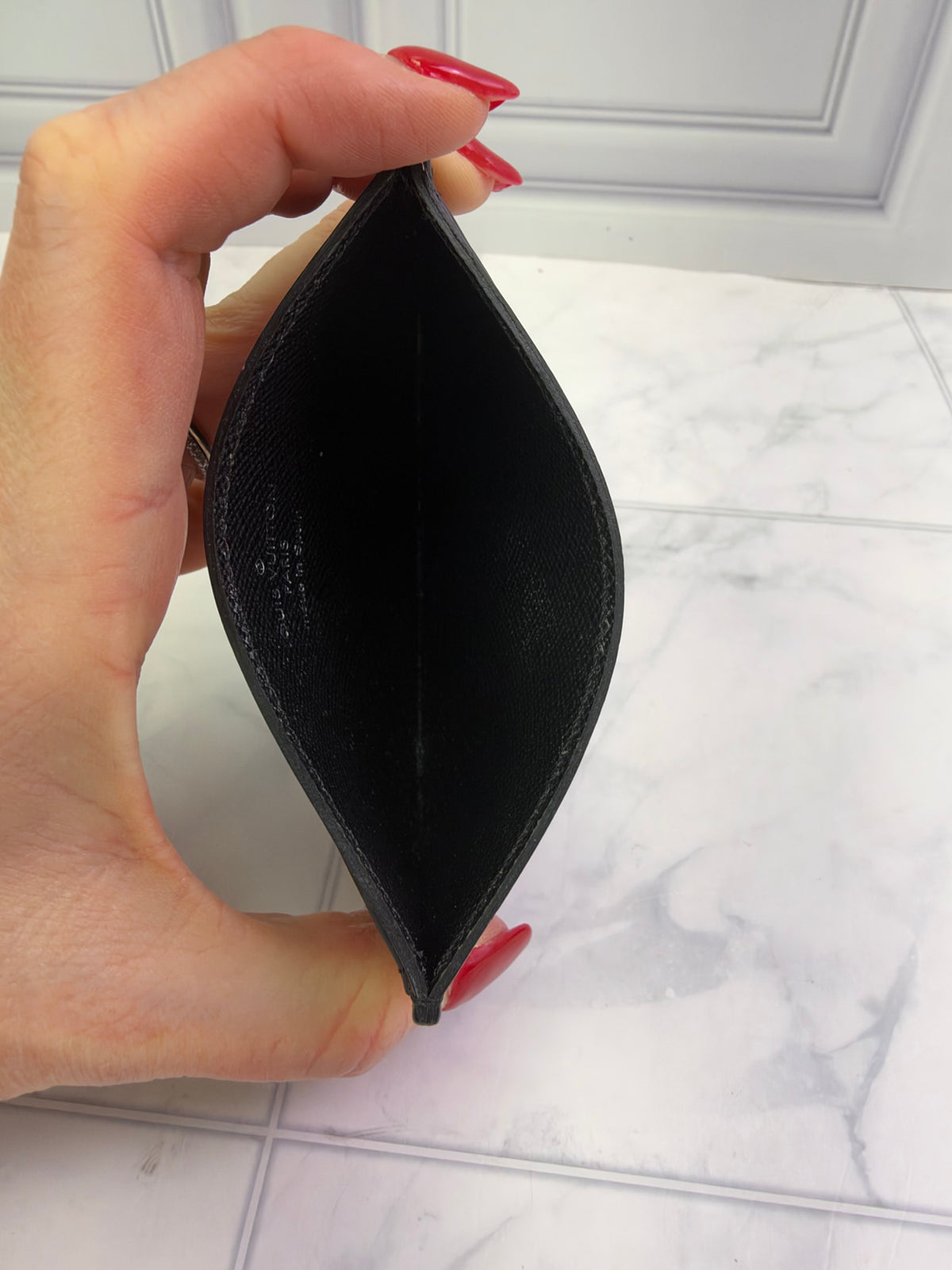 Louis Vuitton Black Epi Card Holder