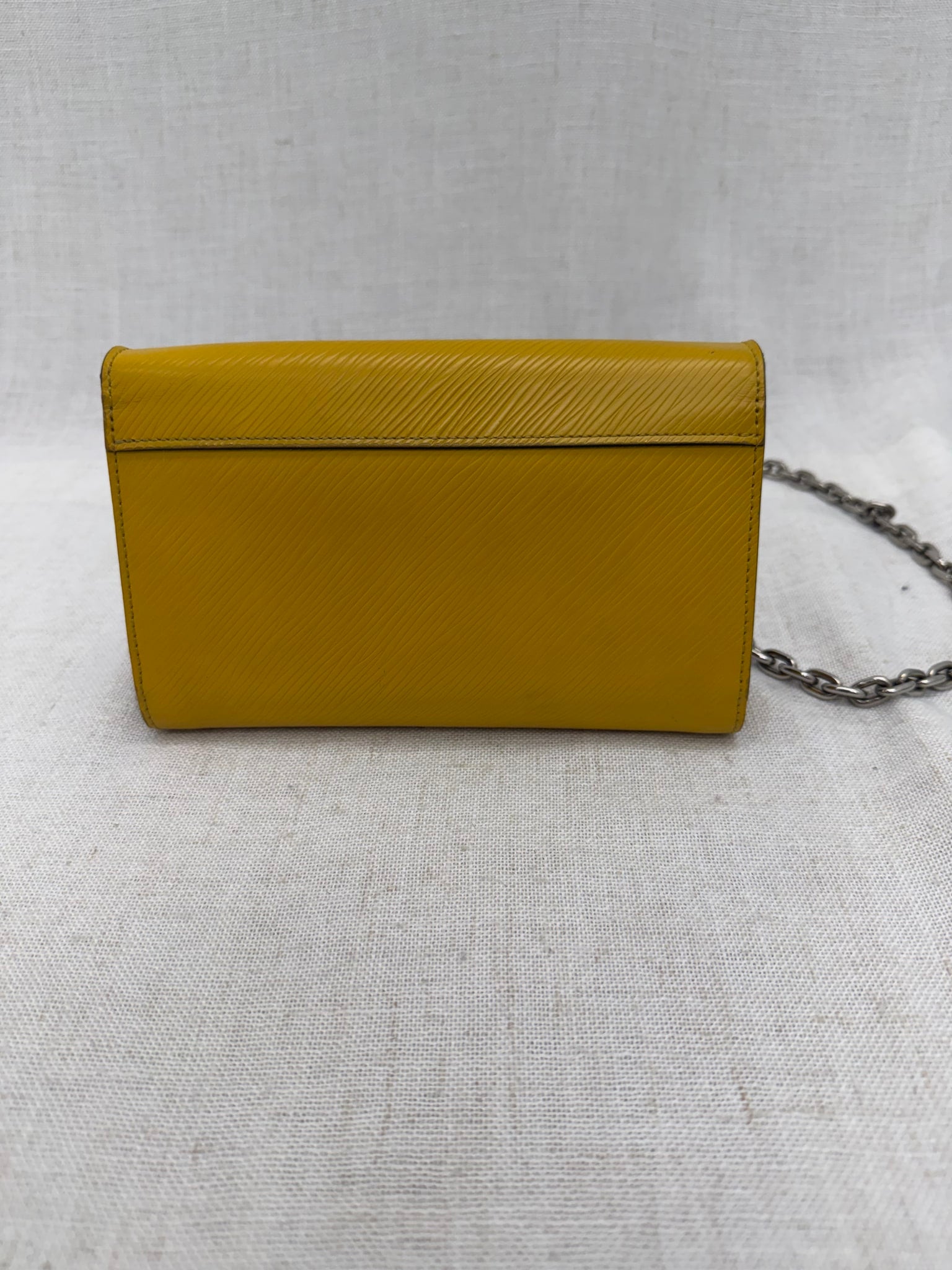 Louis Vuitton Yellow Epi Early Bird Twist Wallet on a Chain