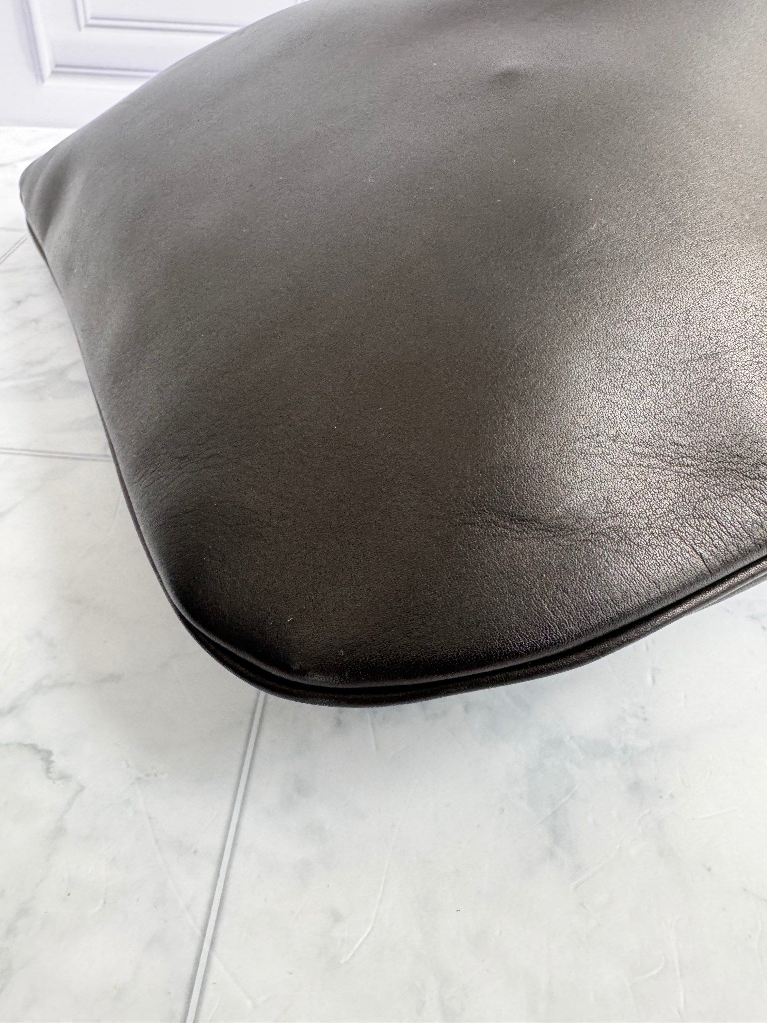 Saint Laurent Black Leather Paris VII Hobo Bag