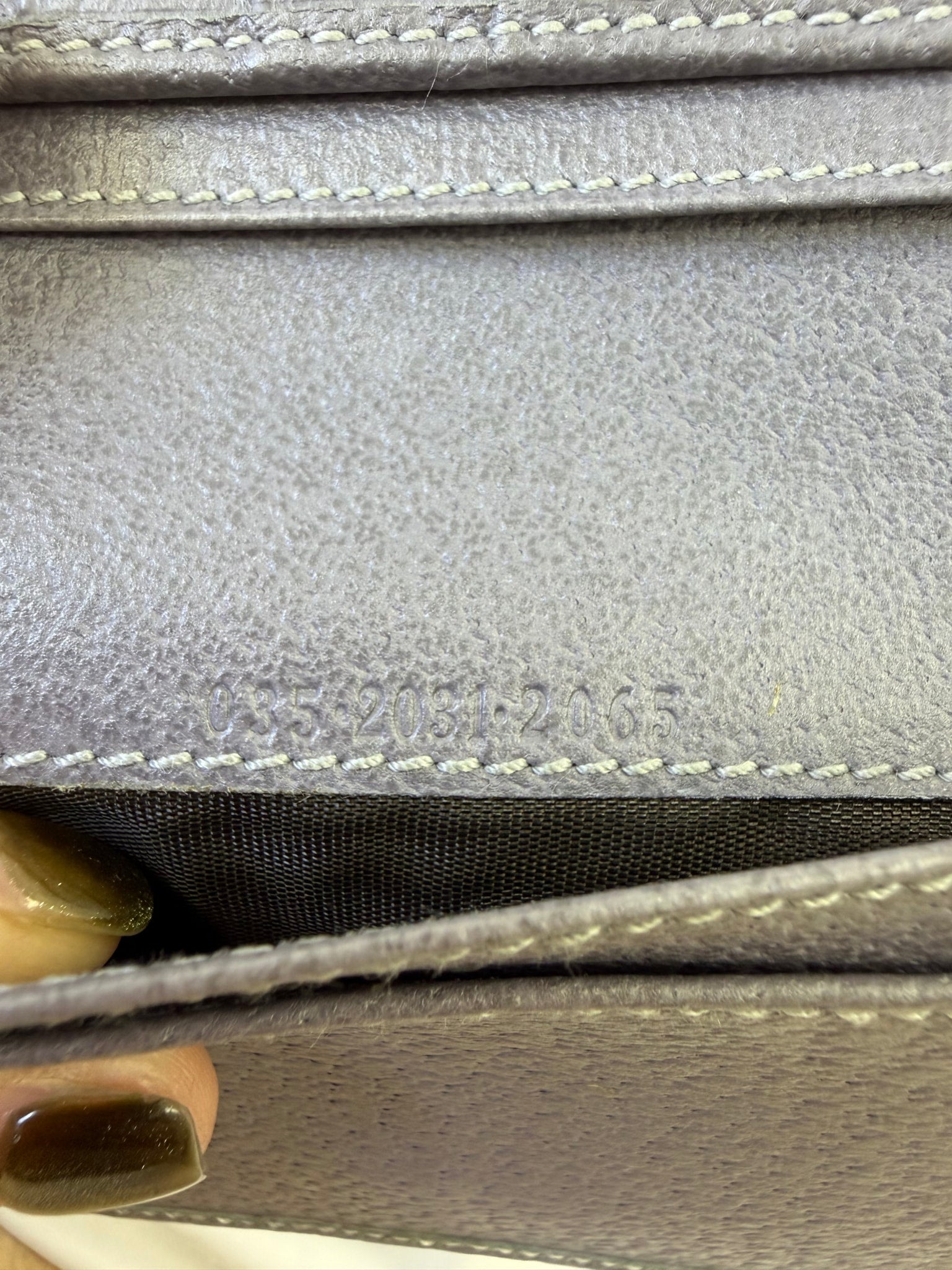 Gucci Lavender Leather Long Snap Wallet