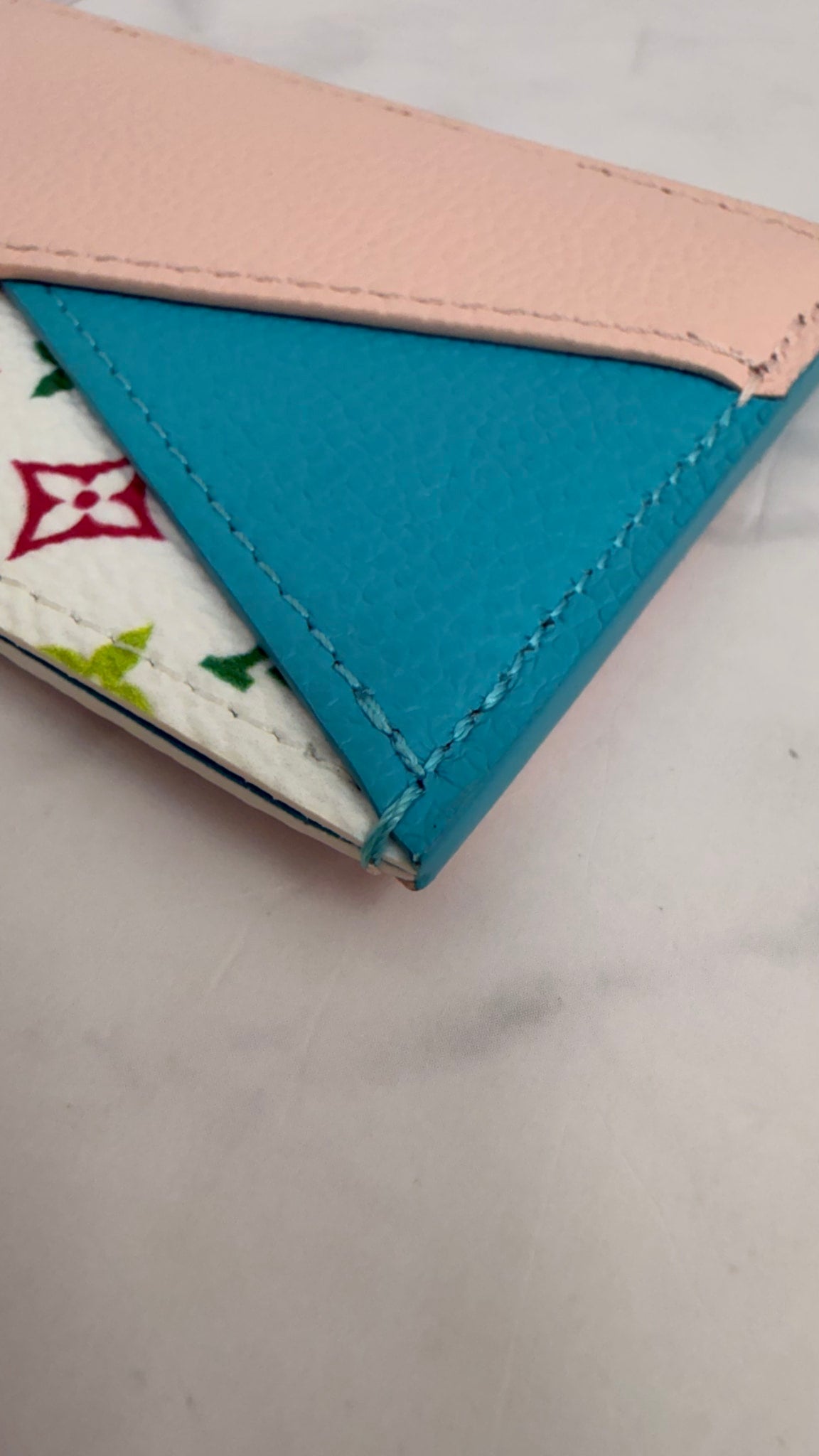 LIKE NEW - Louis Vuitton Multicolor Monogram Criss Cross Card Holder 