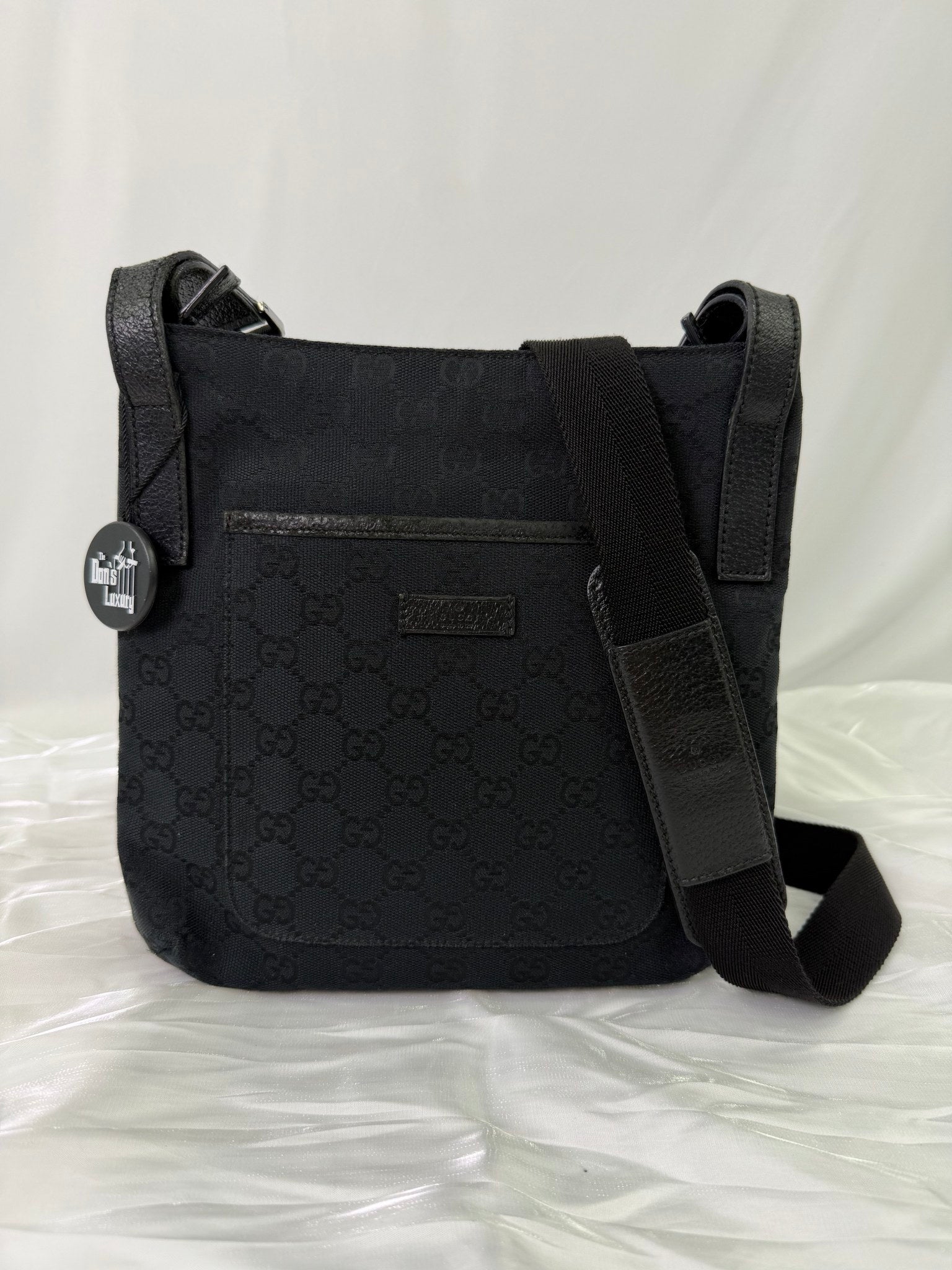 Gucci Black Canvas Messenger Bag