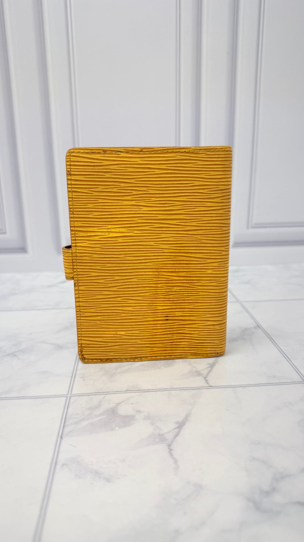 Louis Vuitton Epi yellow agenda PM