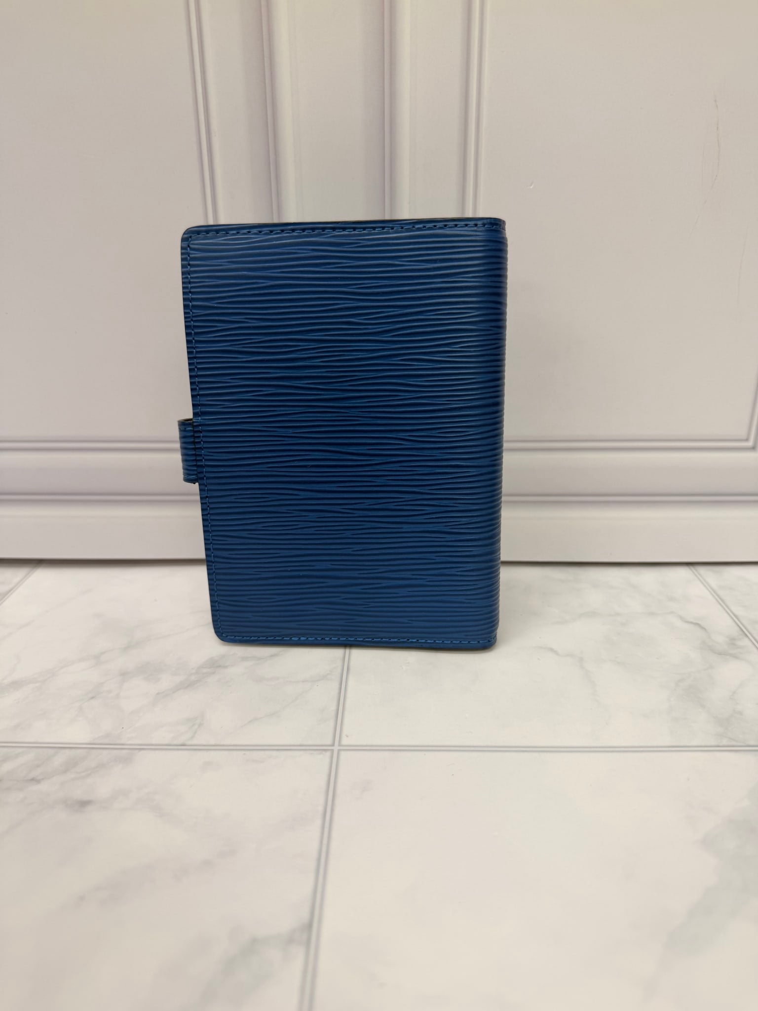 Louis Vuitton Blue Epi Leather Passport Agenda Cover PM 