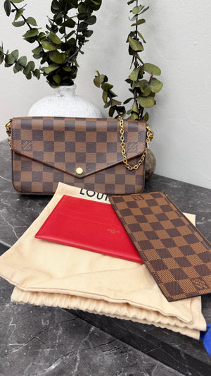 Louis Vuitton Damier Ebene Pouchette Felicie Crossbody Bag