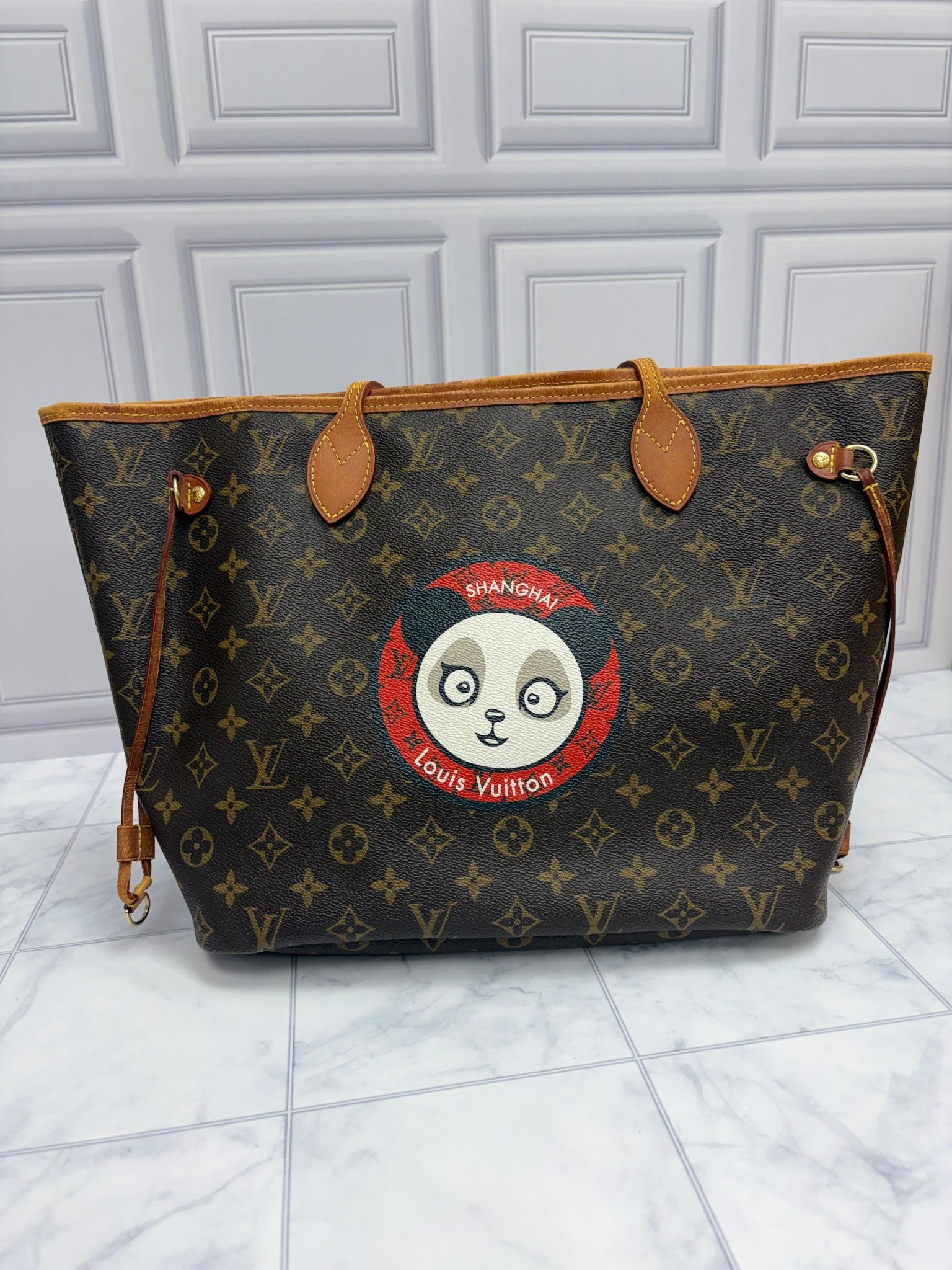 Louis Vuitton Monogram Patches Neverfull Bag