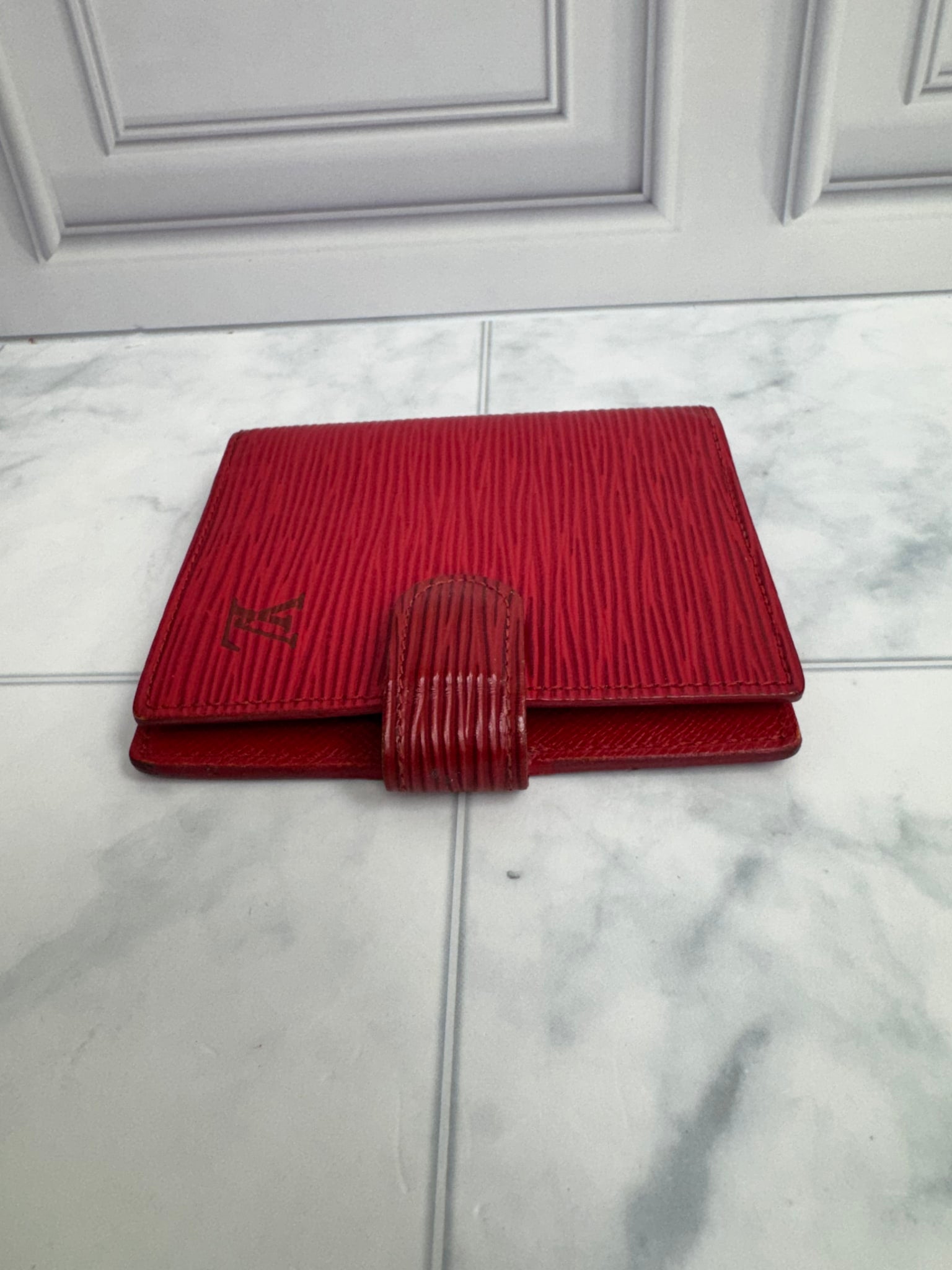 Louis Vuitton Red Epi Mini Agenda 