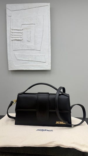 BRAND NEW - Jacquemus Black Leather Grande Bambino Handbag 2Way Handbag
