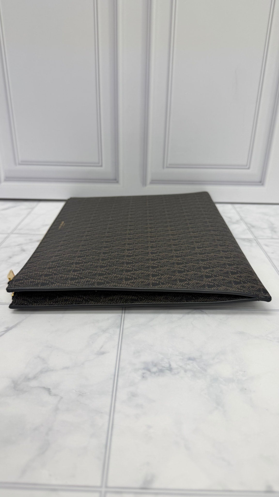 BRAND NEW - Saint Laurent YSL Black Canvas Clutch Pouch 