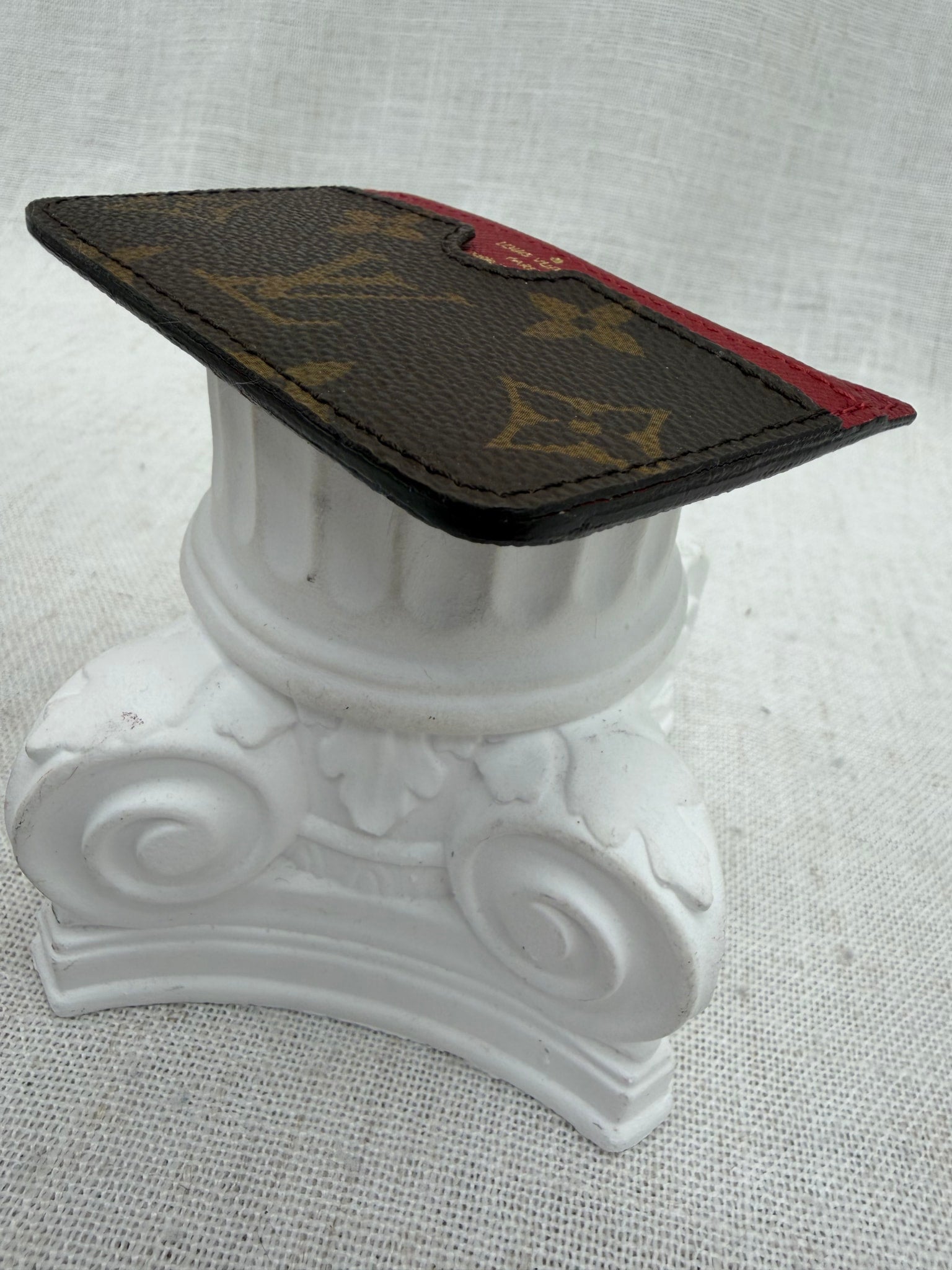 Louis Vuitton Monogram & Red Card Holder 