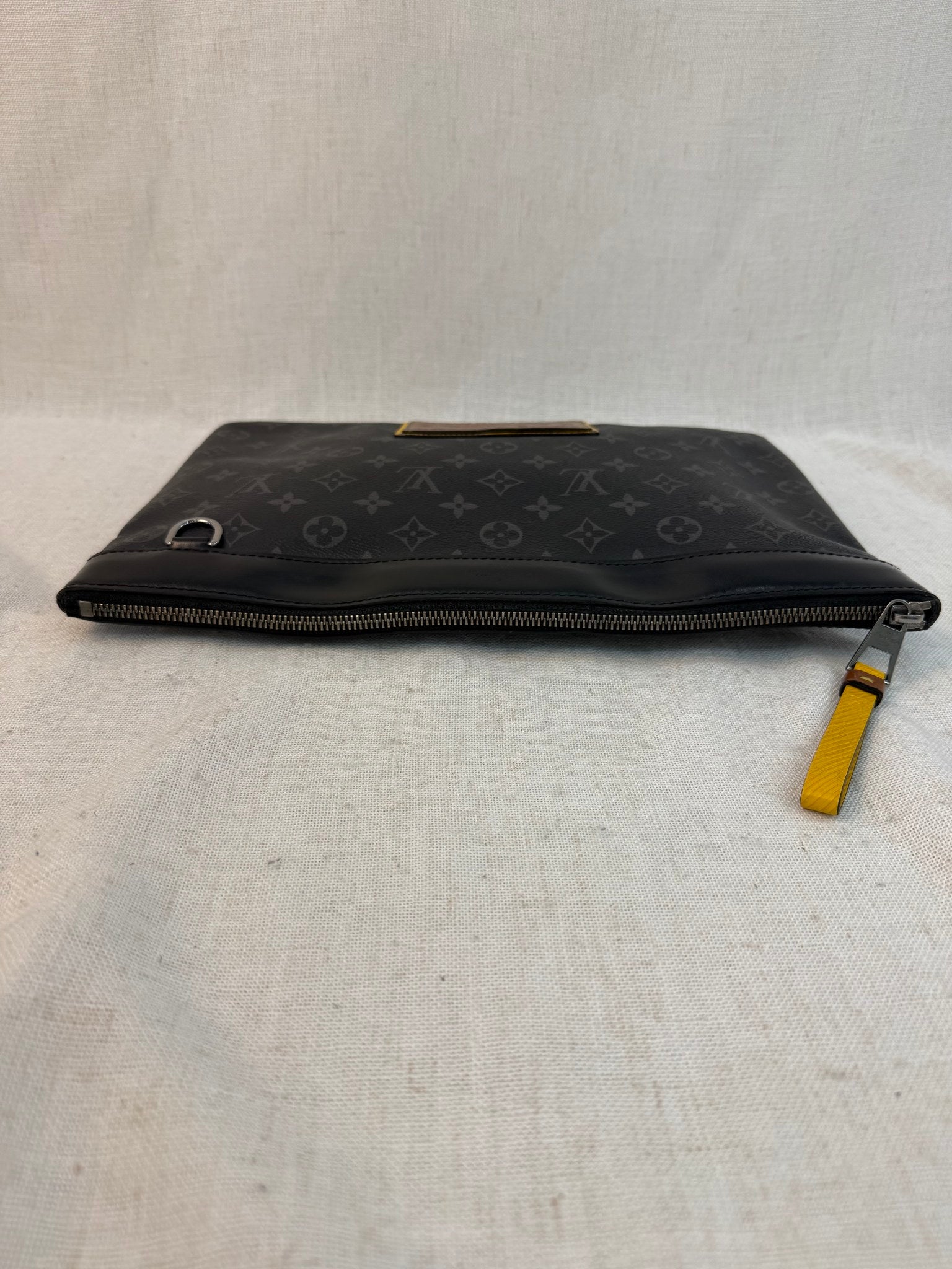 Louis Vuitton Monogram Eclipse Gaston Label GM Pochette