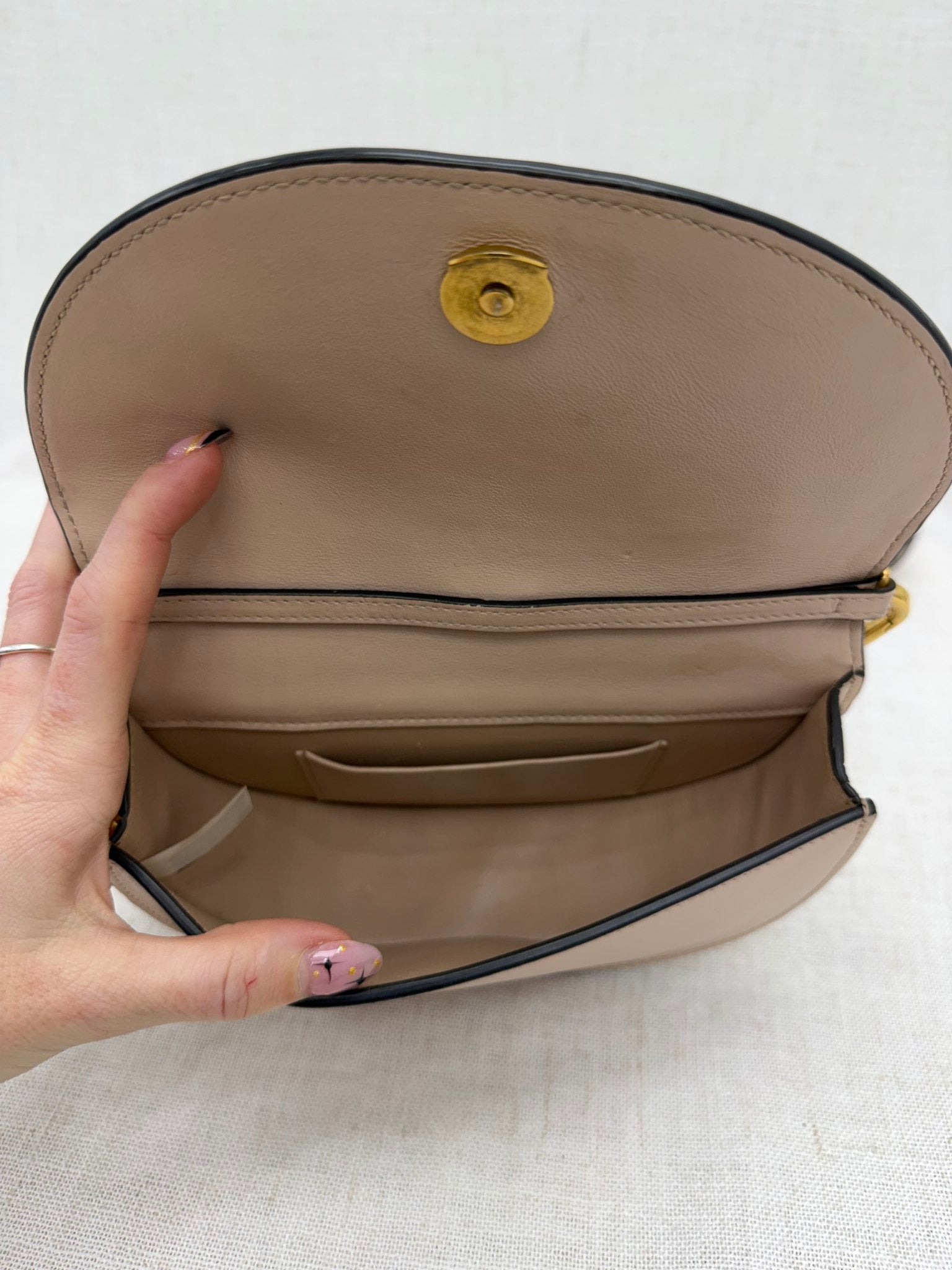 Chloe Pink Alligator Embossed Bracelet Bag