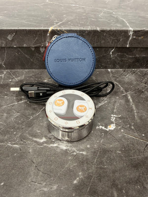 Louis Vuitton White Horizon Wireless Earbuds