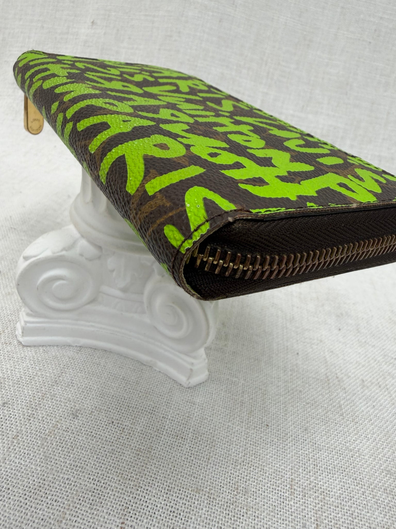 Louis Vuitton x Stephen Sprouse Monogram Green Graffiti Zippy Wallet