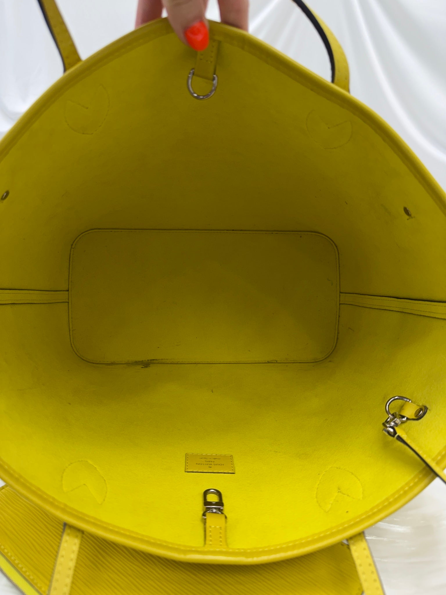 Louis Vuitton Yellow Epi Neverfull MM 