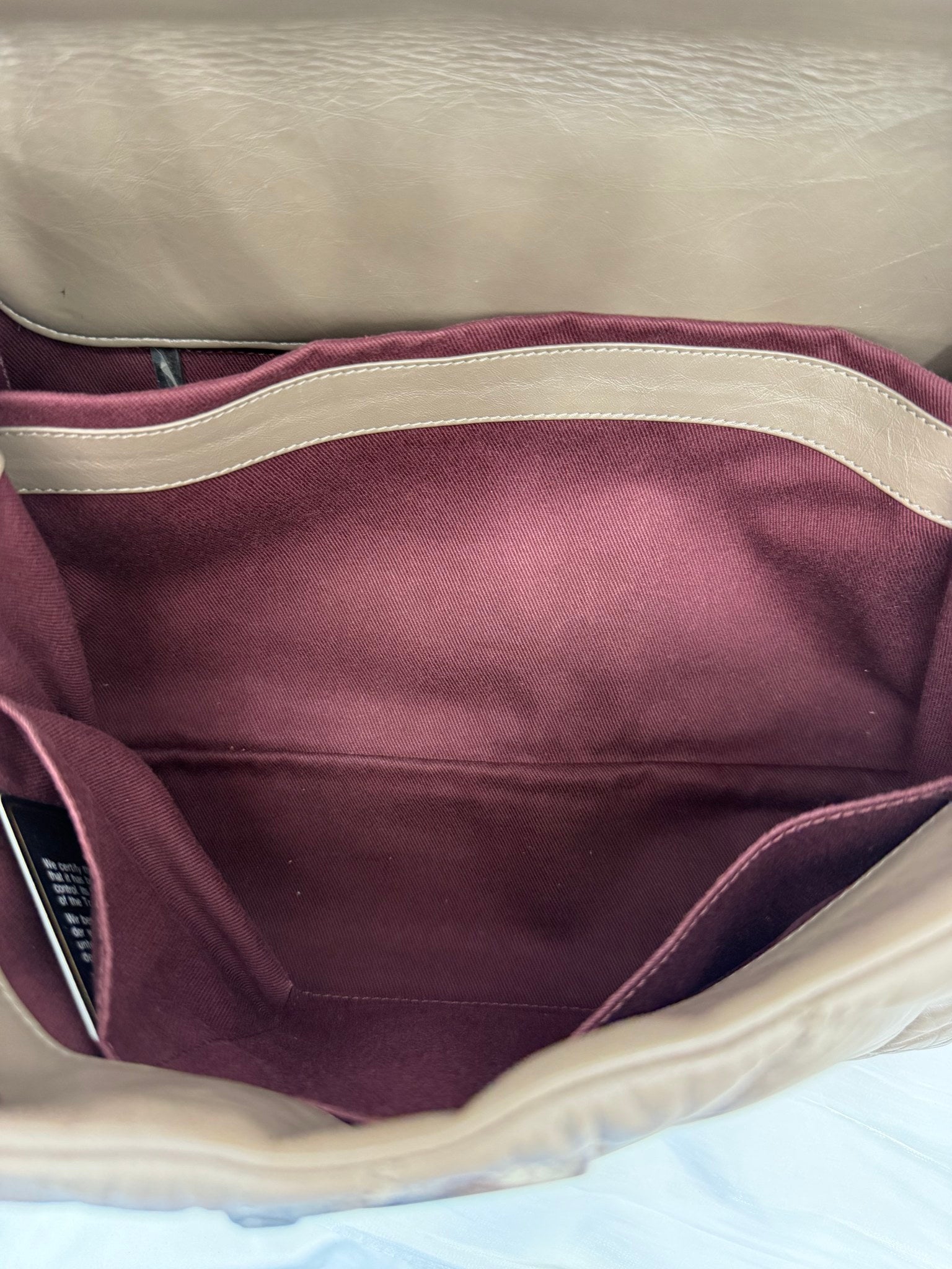 Chanel Dark Taupe Quilted Aged Calfskin & Tweed Large Portobello Top Handle Bag 