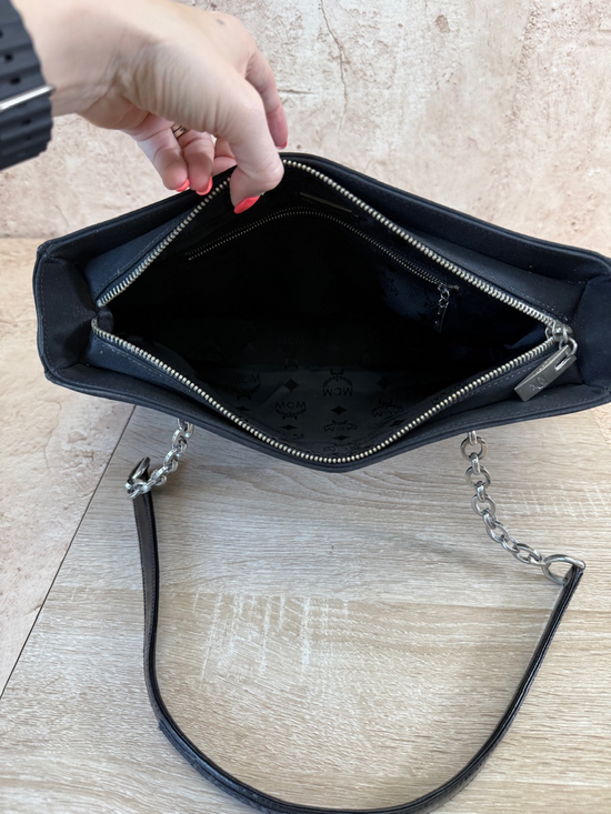 MCM Black Nylon Shoulder Bag