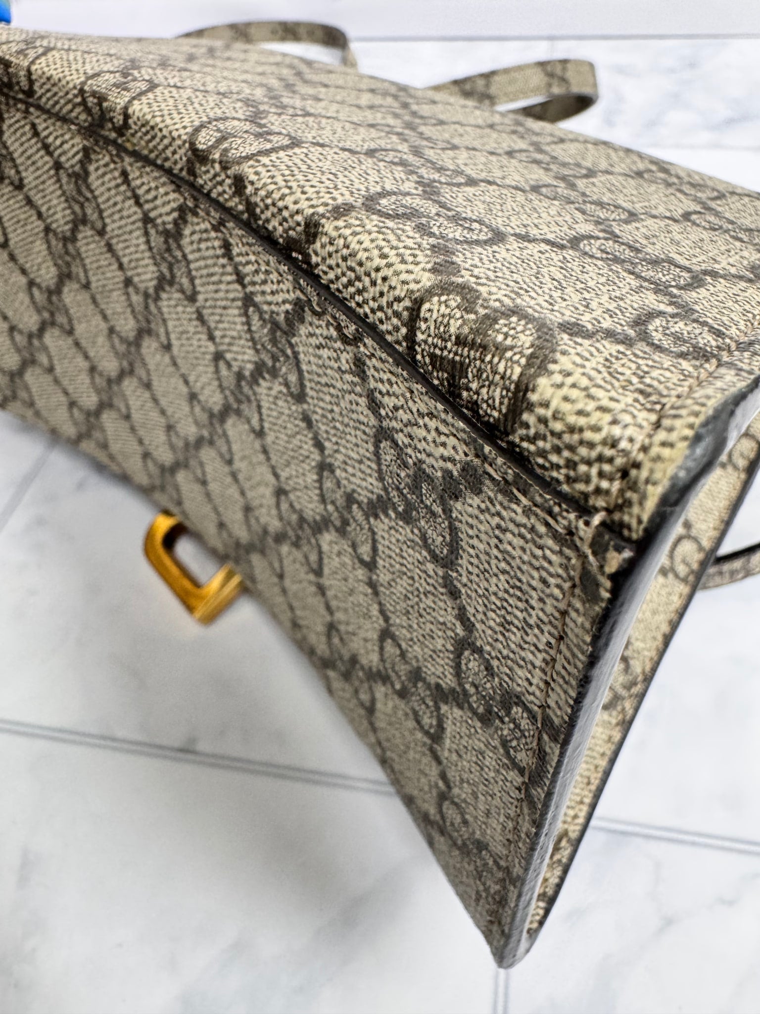 Gucci x Balenciaga GG Supreme Hour Glass 2Way Bag