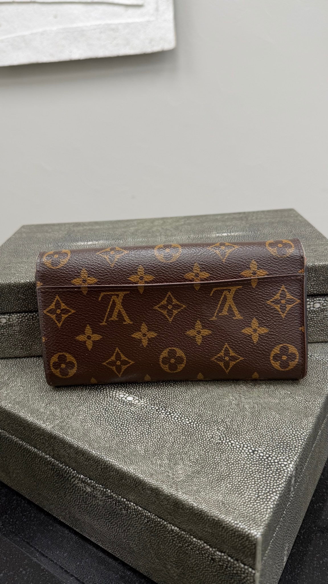 Louis Vuitton Monogram & Red Sarah Wallet