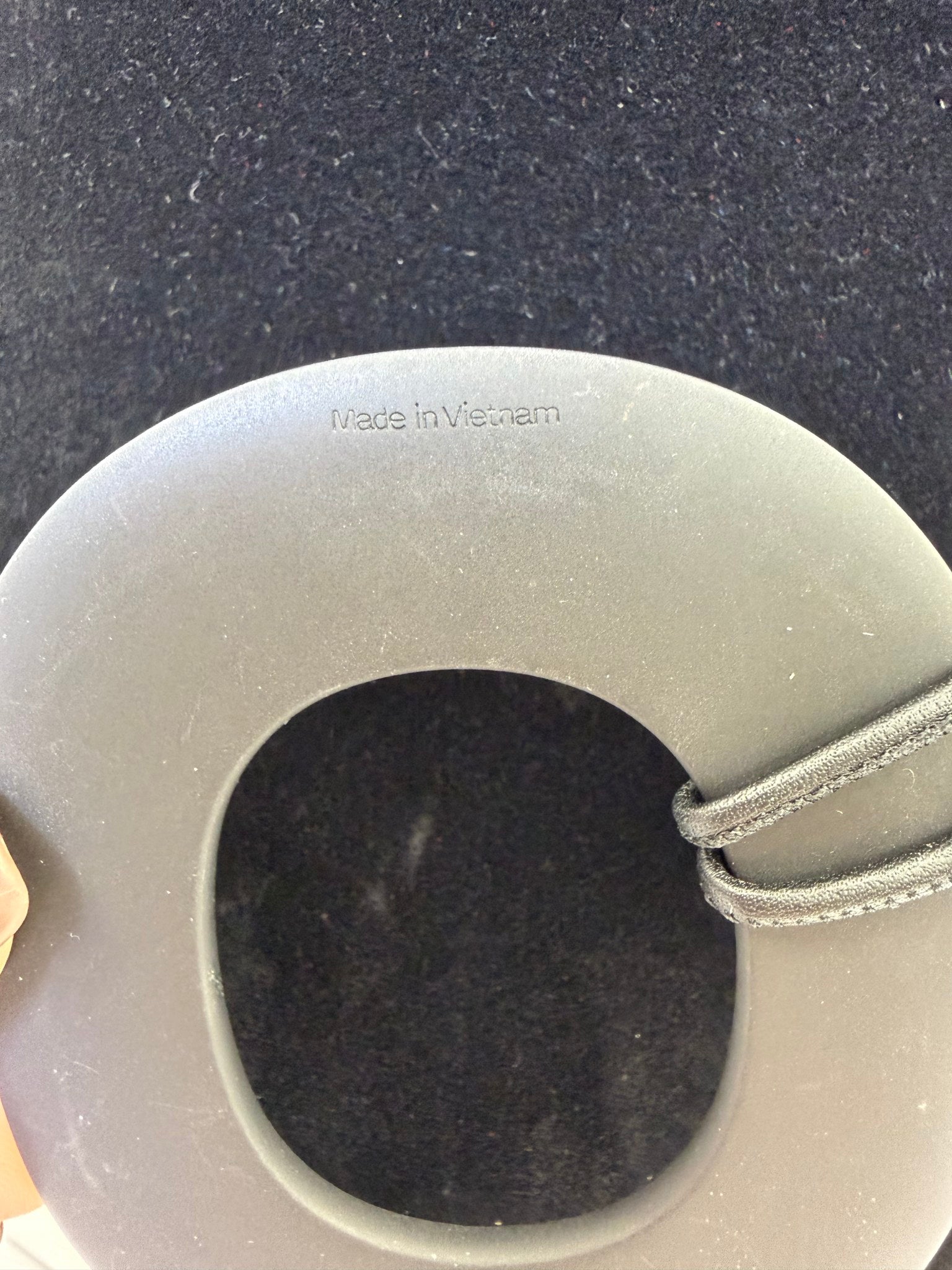 Hermes Black Wooden Kara Pendant