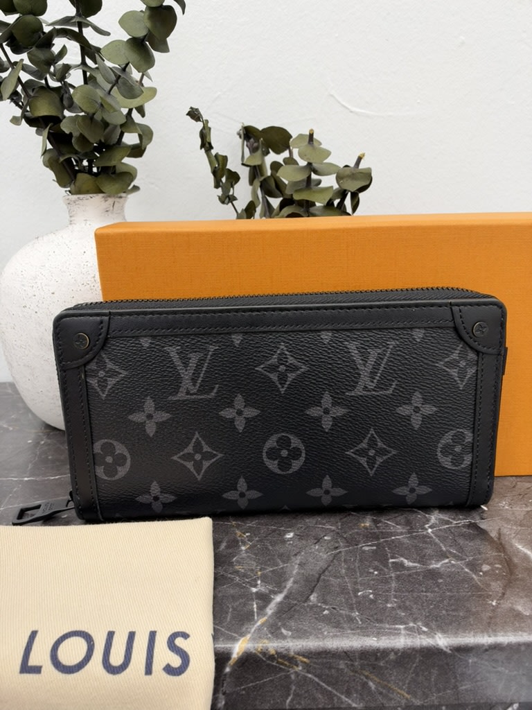 Louis Vuitton Monogram Eclipse Trunk Zippy Wallet 