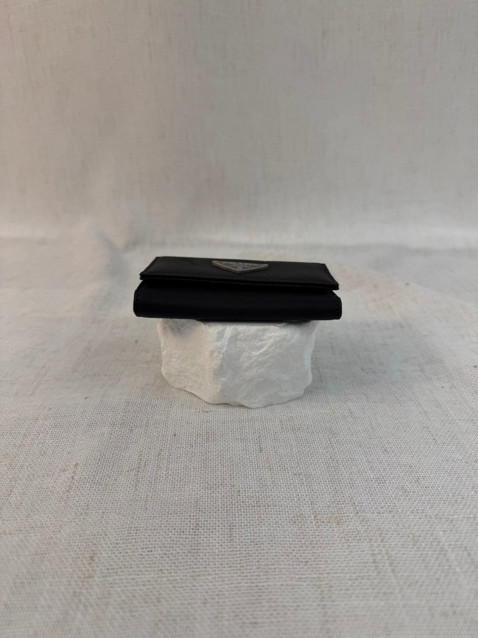 Prada Black Nylon 6 Key Holder