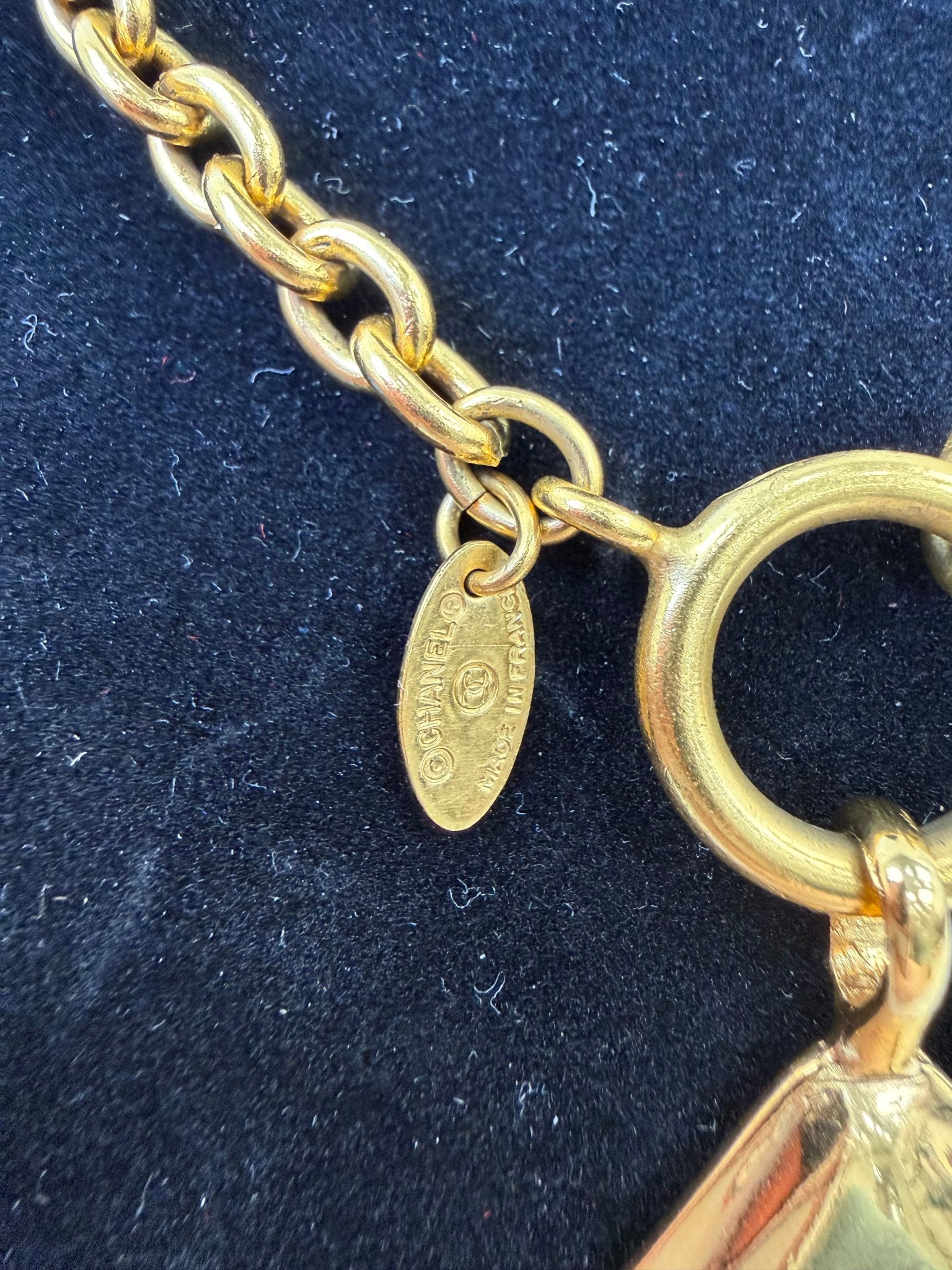 Chanel Gold CC Logo Necklace