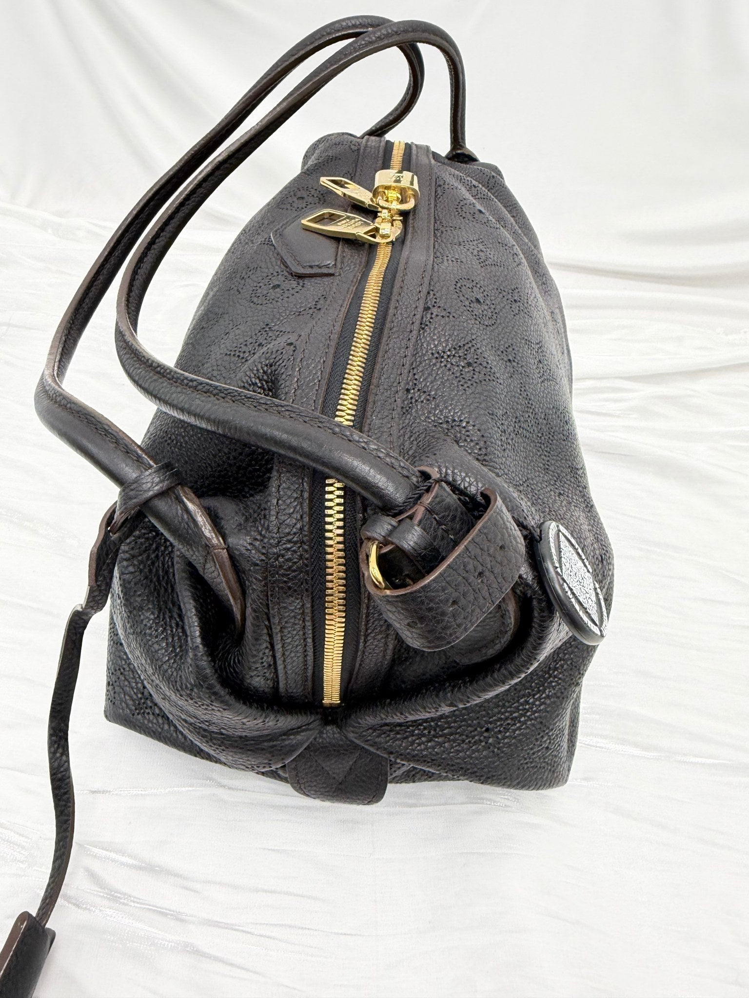 Louis Vuitton Black Mahina Galatea Handbag