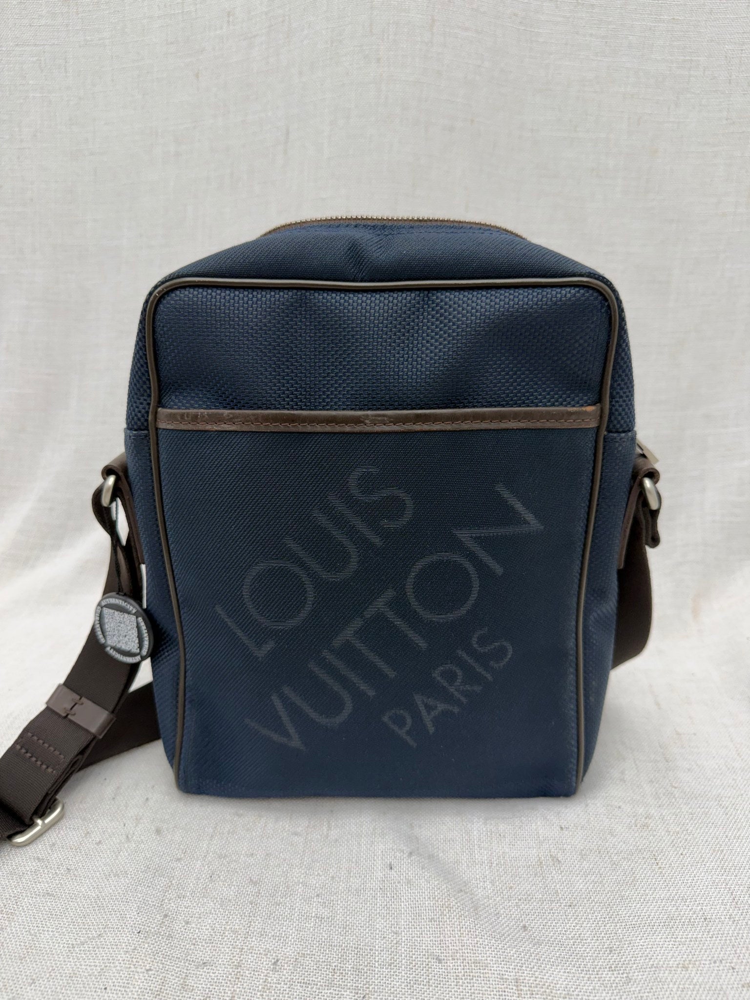 Louis Vuitton Navy Damier Geant Citadin Messenger Bag