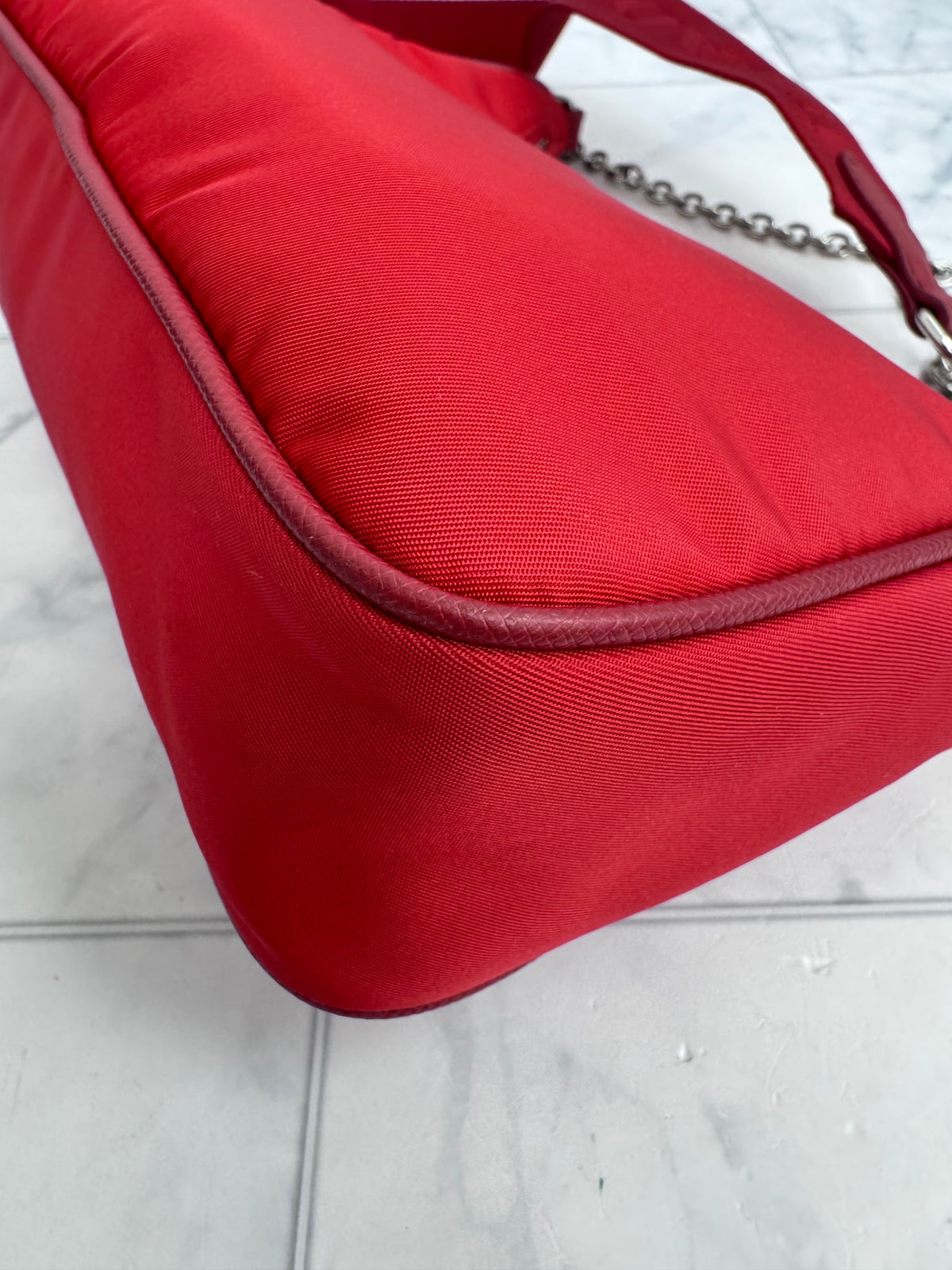 Prada Red Nylon Re-Edition 2005 Crossbody Bag