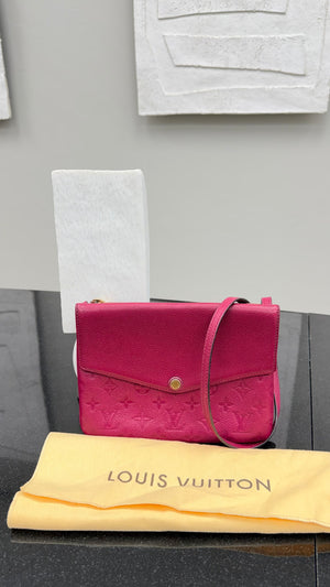 Louis Vuitton Grape Empreinte Leather Twice Crossbody