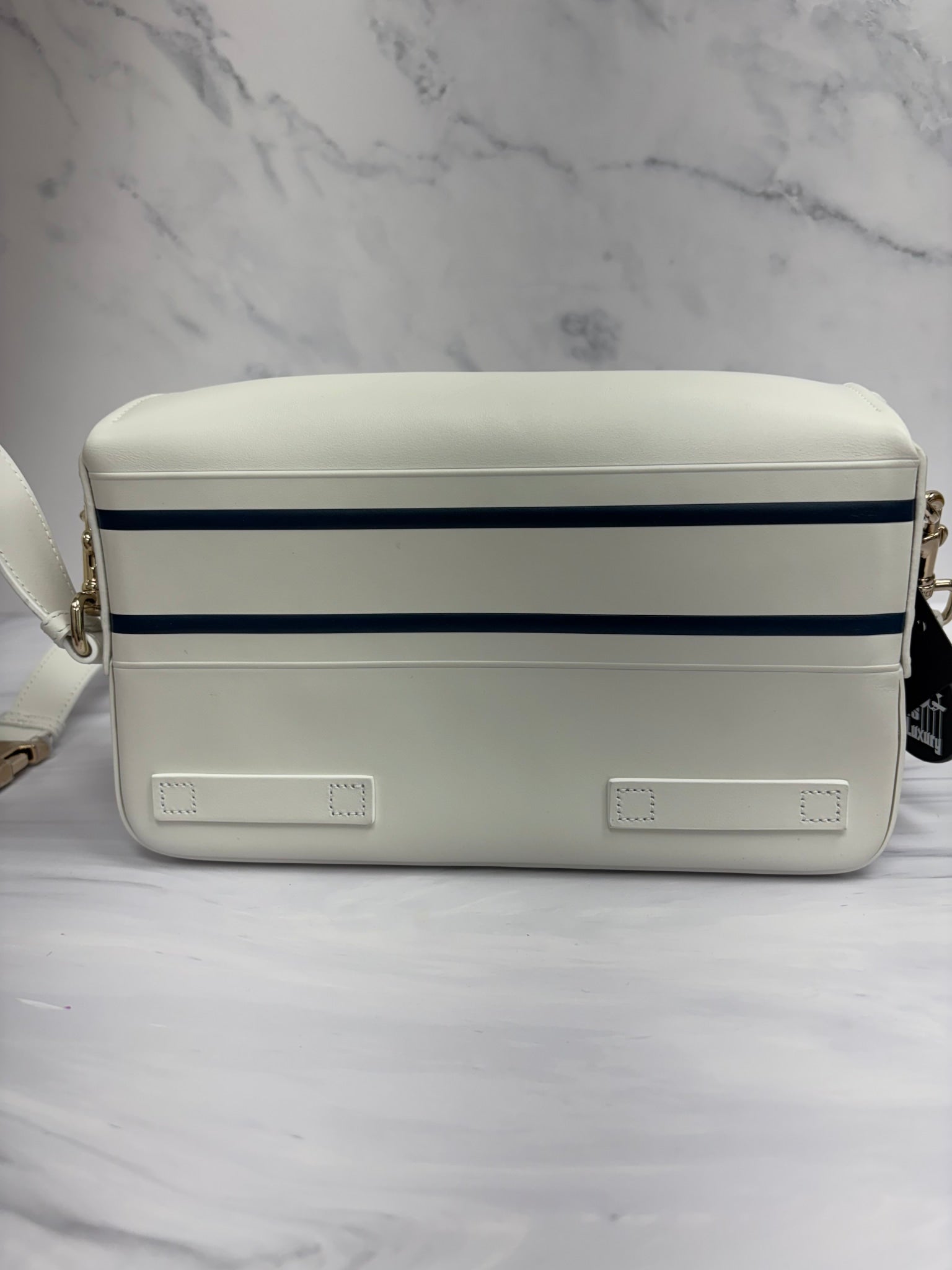 Christian Dior White Calfskin Diorcamp Bag