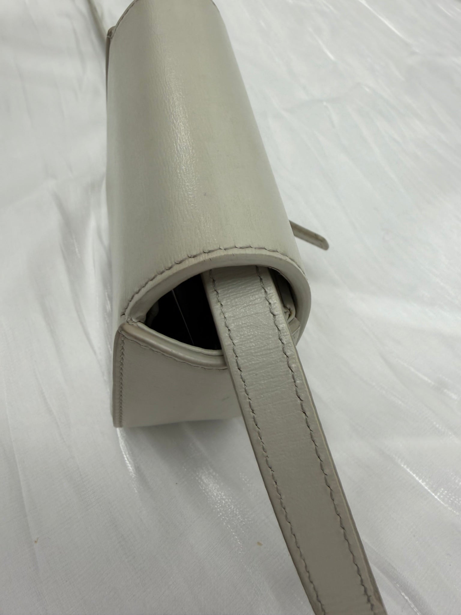 Celine Beige Calfskin Leather Mini Claude Crossbody