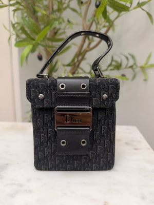 Dior Black Canvas Trotter Bag