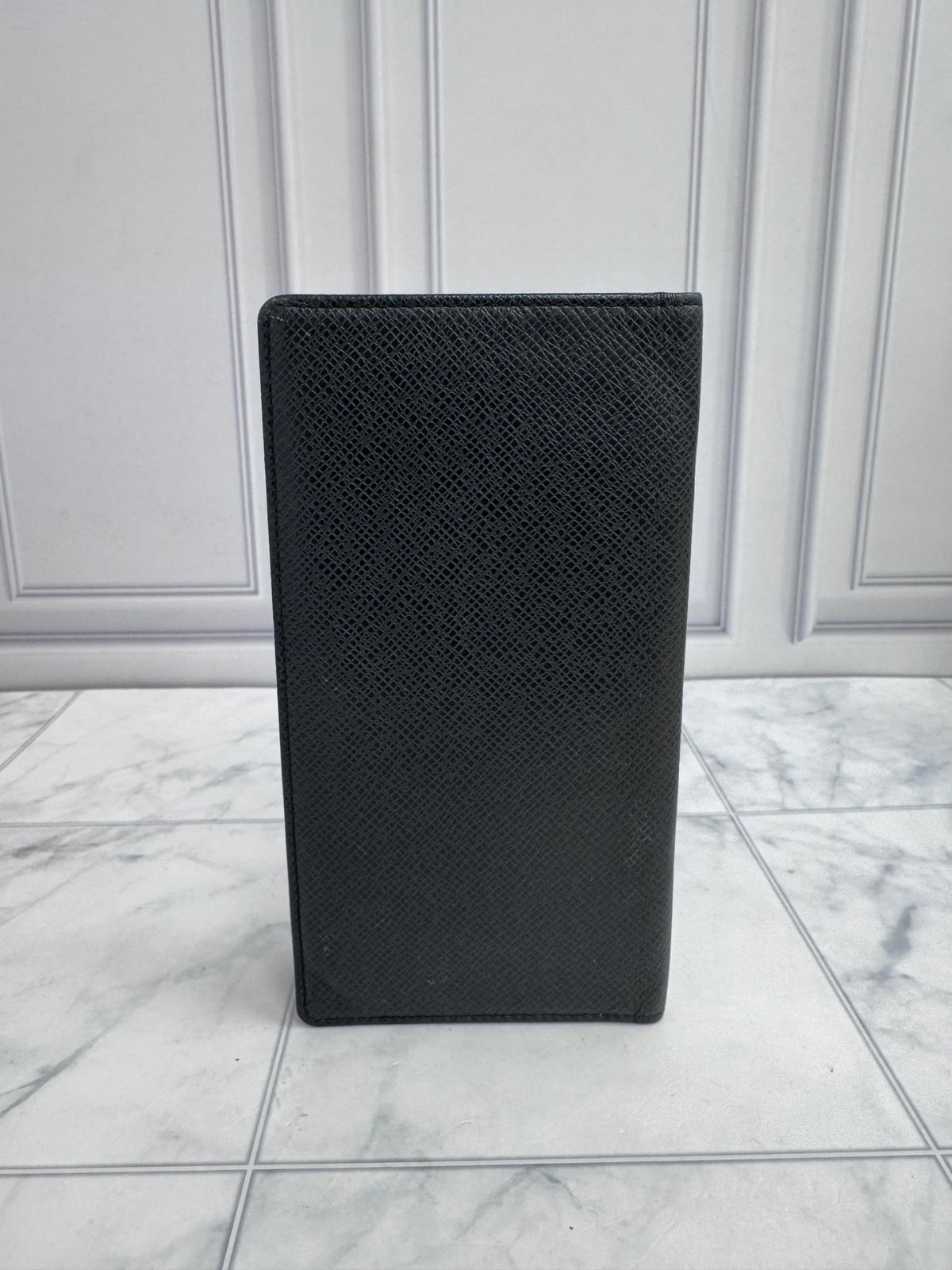 Louis Vuitton Black Taiga Brazza Wallet