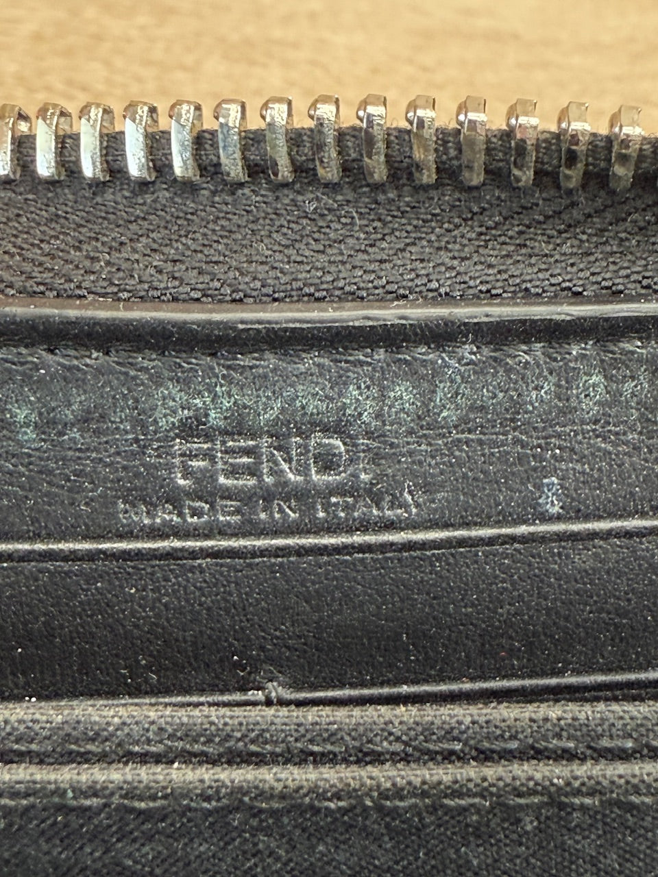 Fendi Zucca Leather Zippy Long Wallet 