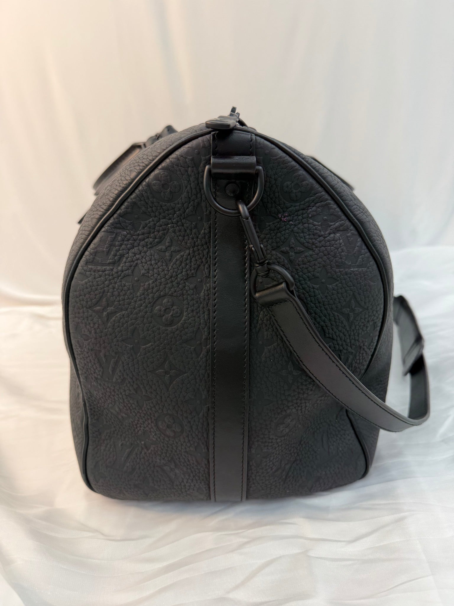 Louis Vuitton Black Empreinte Leather Bandouliere 50